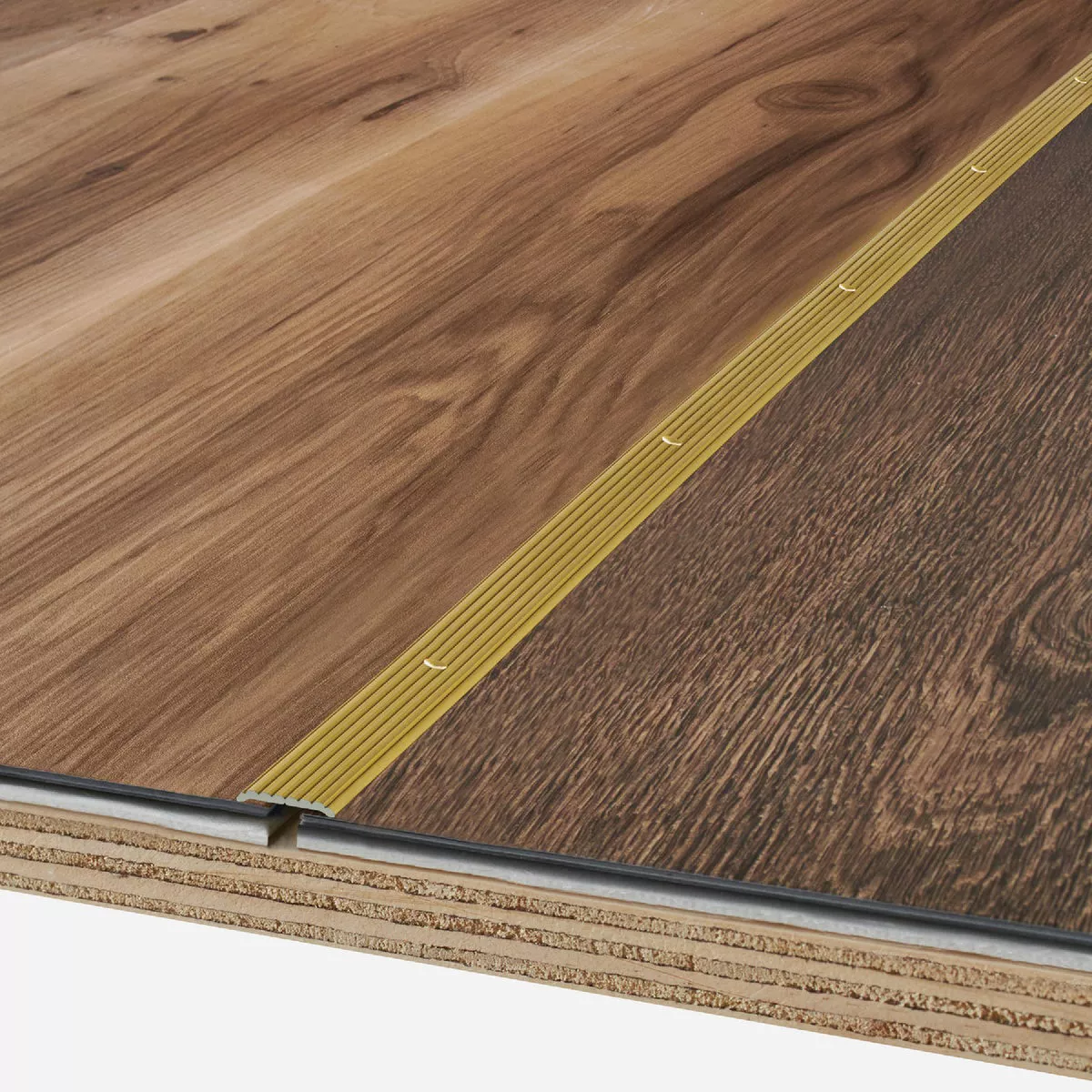 M-D Building Products 3/4 In. x 72 In. Satin Brass Aluminum Seam Binder with Screw Nails - photo 4