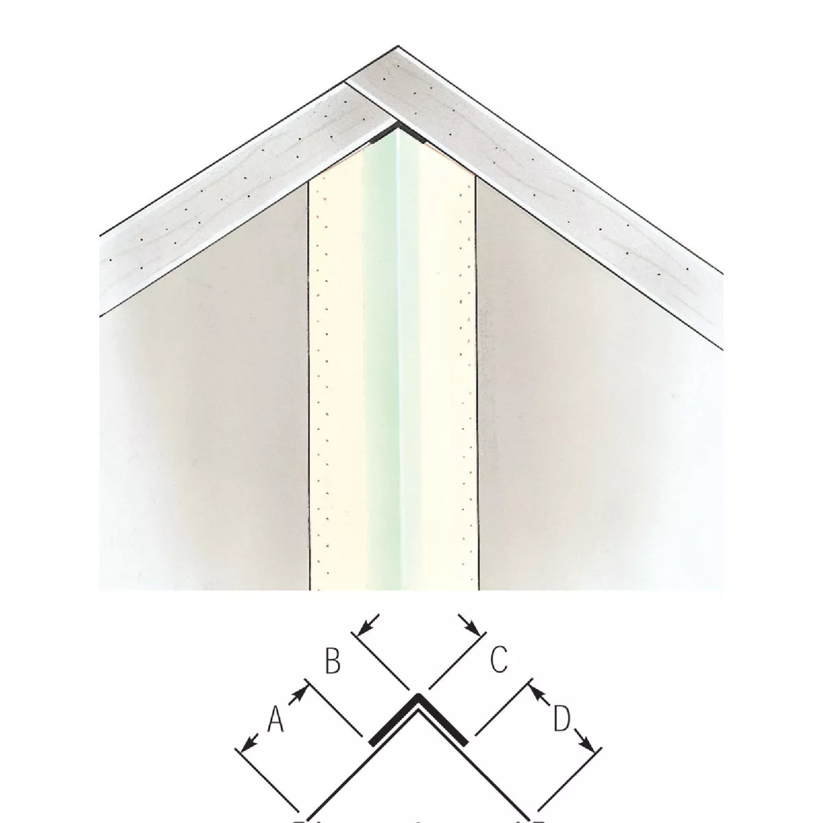 Beadex 5/8 In. x 8 Ft. Paper Faced Metal Inside Drywall Corner Bead