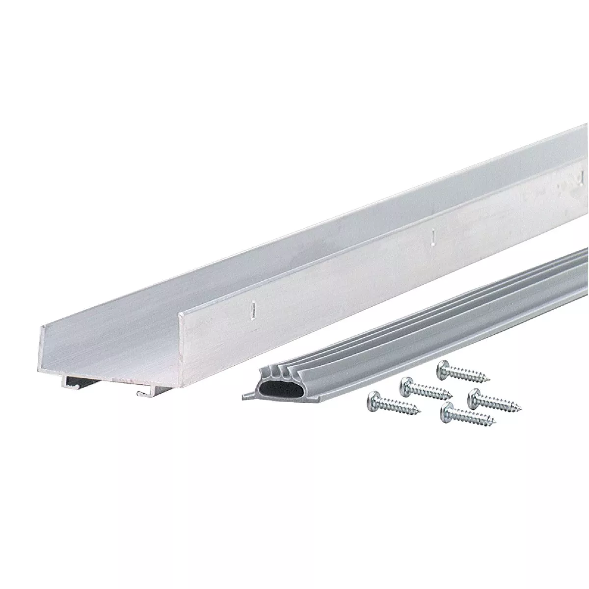 M-D Building Products 1.75 In. W. x 1.625 In. H. x 36 In. L. Aluminum Silver Door Bottom