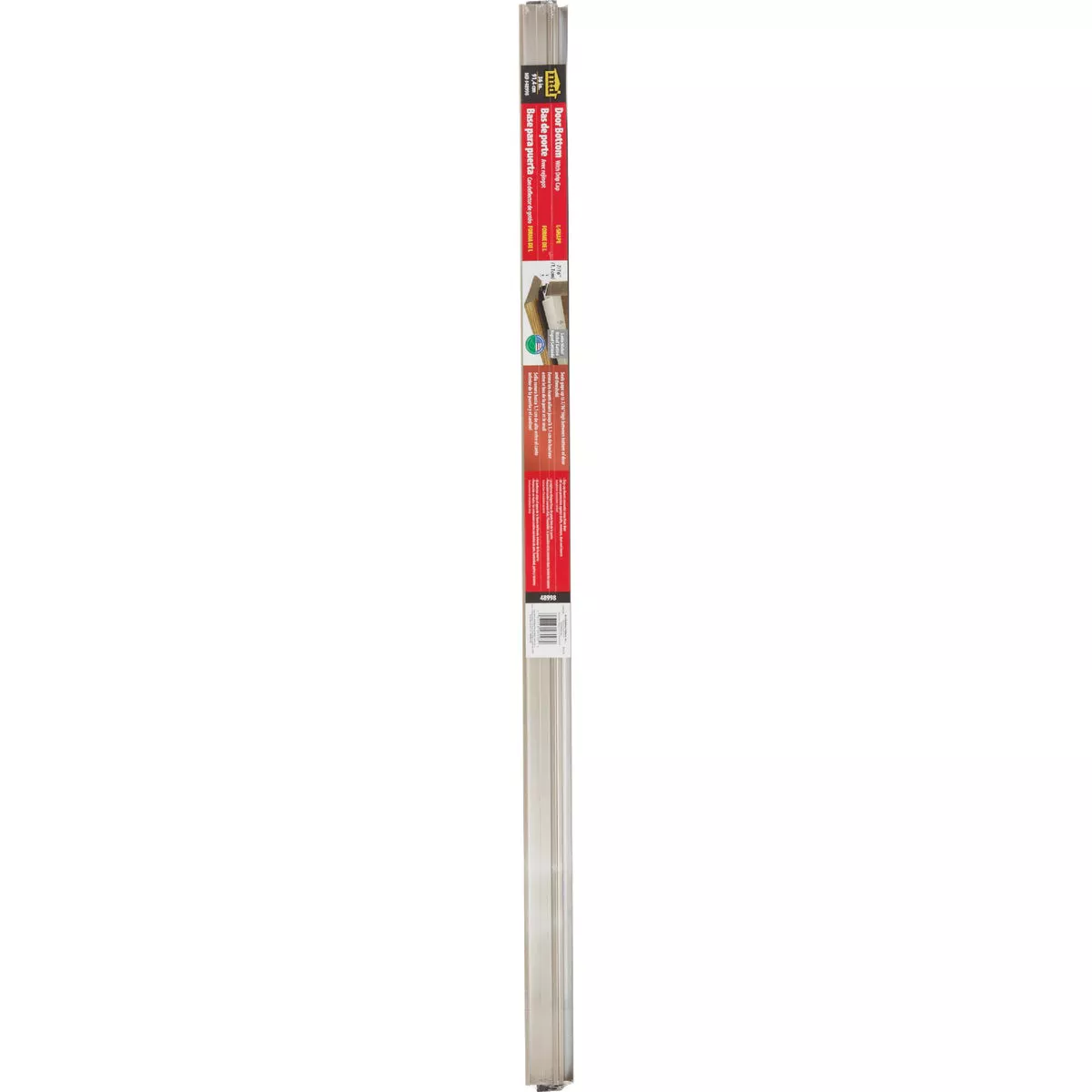 M-D Building Products 1.75 In. W. x 1.625 In. H. x 36 In. L. Aluminum Satin Nickel Door Bottom - photo 2