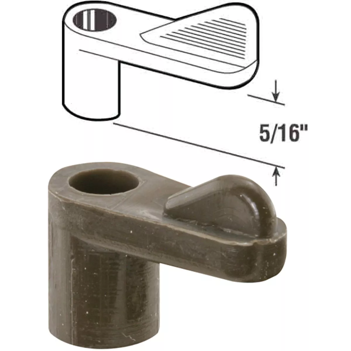 Prime-Line 5/16 In. Bronze Swivel Plastic Screen Clips with Screws (12 Count)
