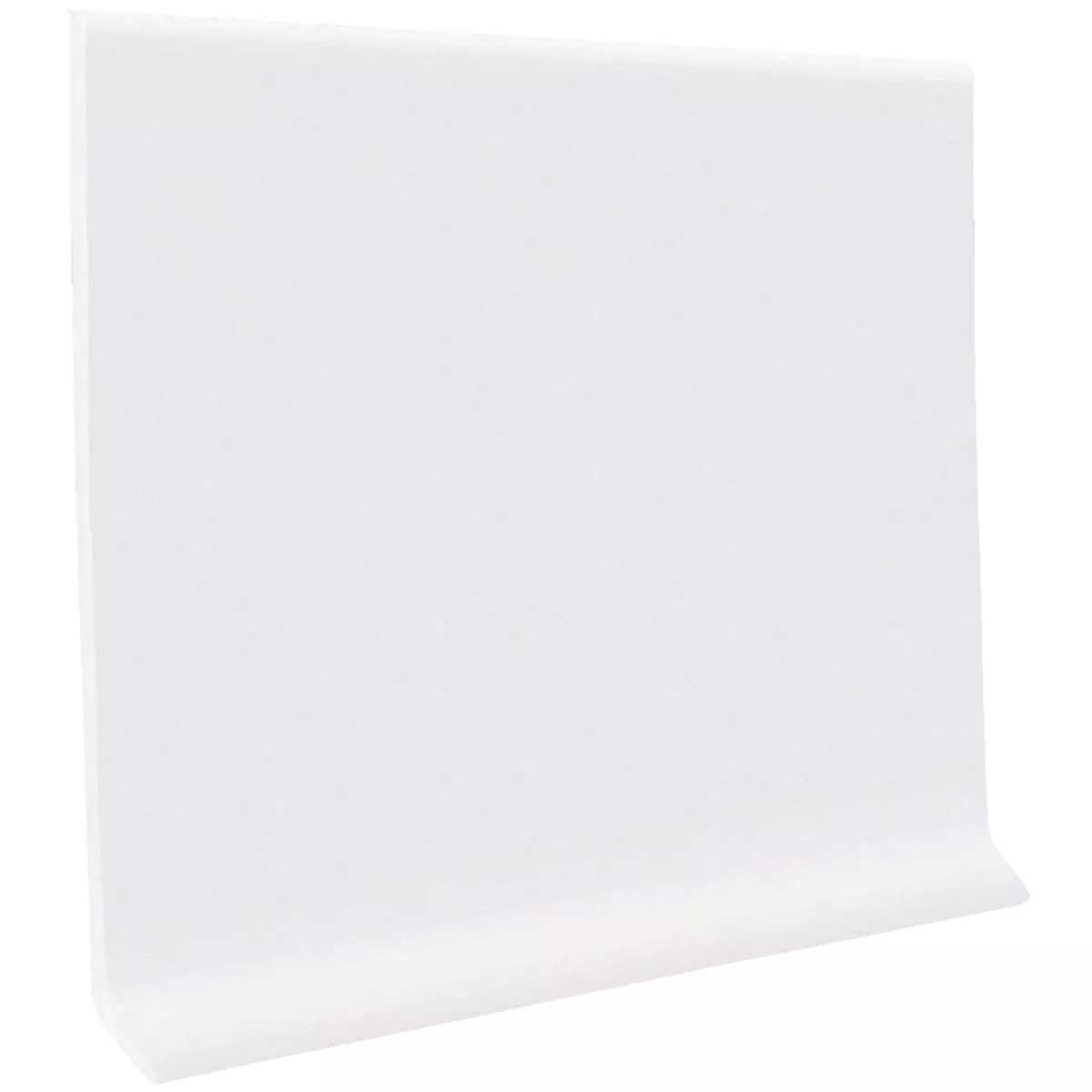Roppe 4 In. x 4 Ft. Snow White Vinyl Dryback Wall Cove Base