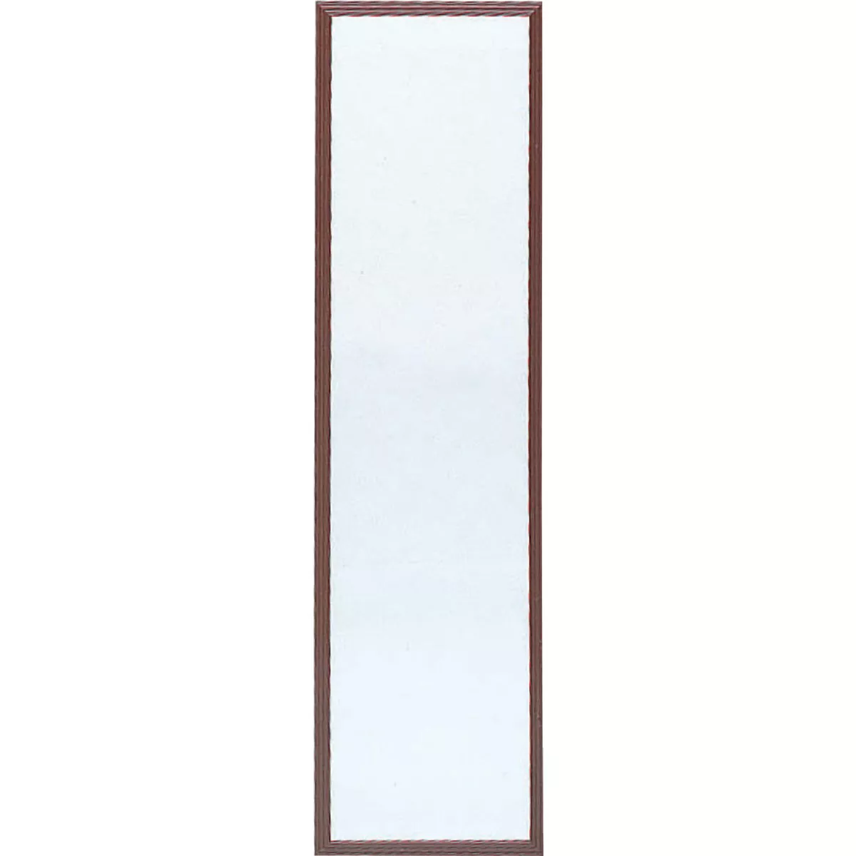 Home Decor Innovations Suave 13 In. x 49 In. Walnut Brown Plastic Door Mirror