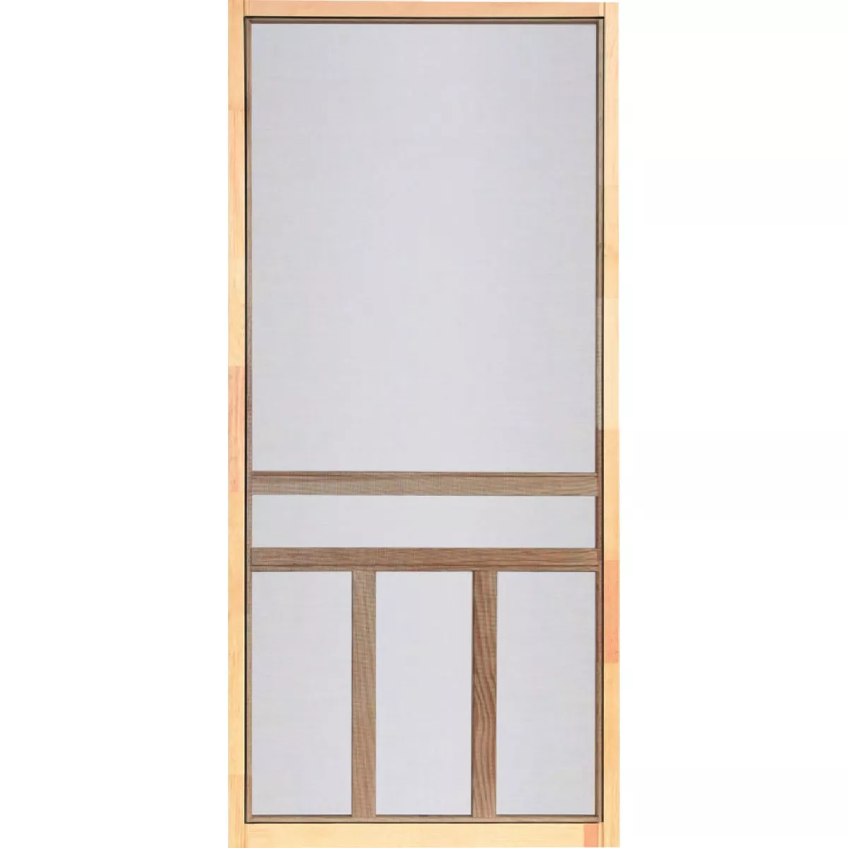 Screen Tight Creekside 30 In. W x 80 In. H x 1 In. Thick Natural Fingerjoint Wood T-Bar Screen Door - photo 2