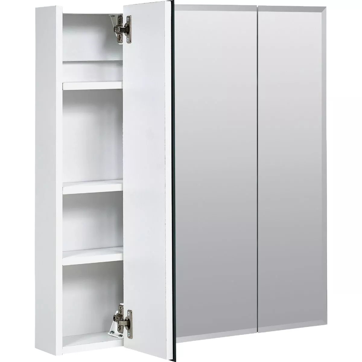 Zenith Frameless Beveled 23-5/8 In. W x 25-1/2 In. H x 4-1/2 In. D Tri-View Surface Mount Medicine Cabinet - photo 2