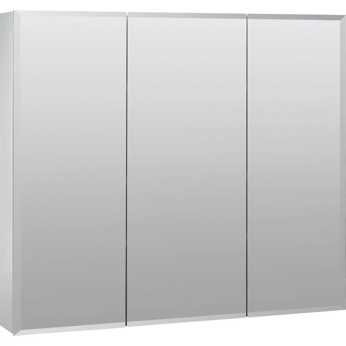 Zenith Frameless Beveled 29-5/8 In. W x 25-3/8 In. H x 4-1/2 In. D Tri-View Surface Mount Medicine Cabinet