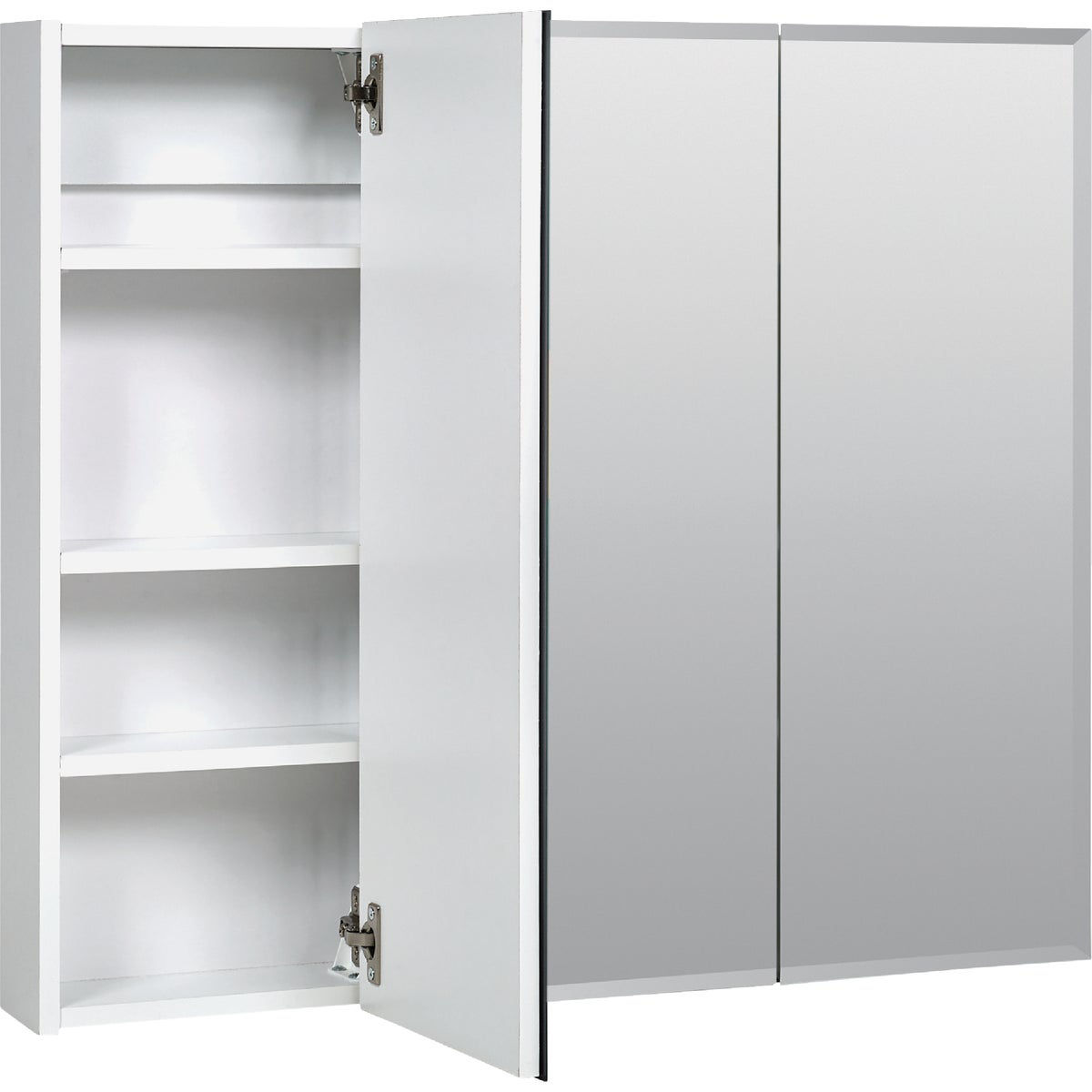 Frameless Tri-View Surface Mount Medicine Cabinet