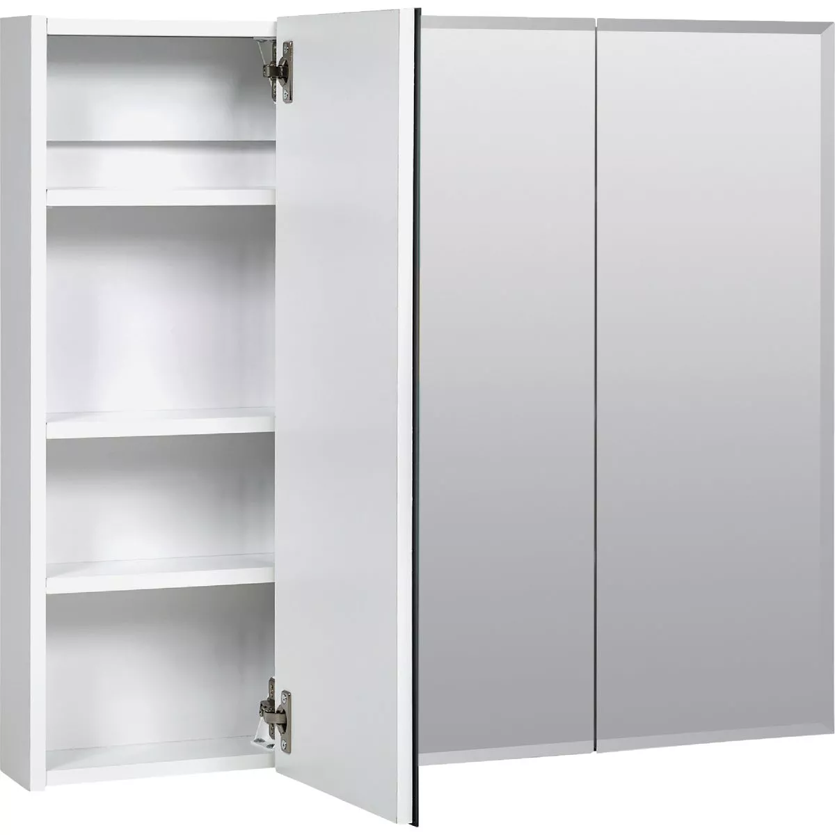 Zenith Frameless Beveled 29-5/8 In. W x 25-3/8 In. H x 4-1/2 In. D Tri-View Surface Mount Medicine Cabinet - photo 2