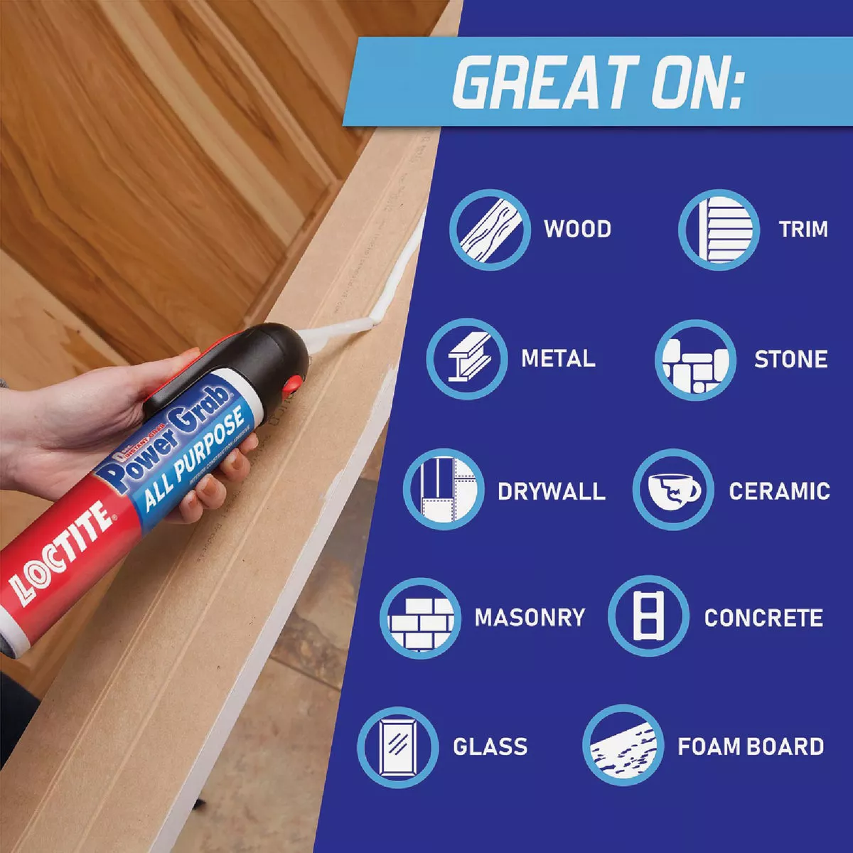 LOCTITE Power Grab Express 7.5 Oz. All-Purpose Construction Adhesive - photo 4