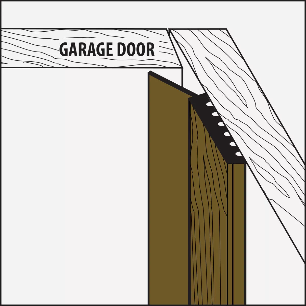 M-D Building Products 9 Ft. Brown Vinyl Garage Door Top and Sides Seal - photo 6