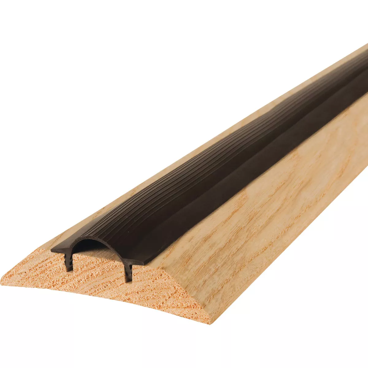 M-D Building Products 3-1/2 In. x 1-1/8 In. x 36 In. Natural Hardwood and Vinyl Low-Profile Threshold