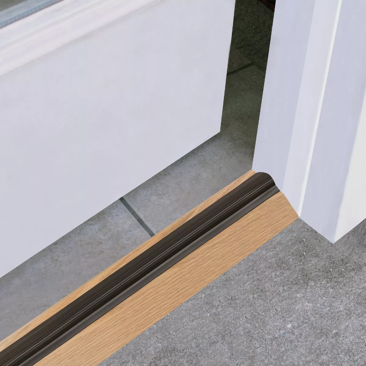 M-D Building Products 3-1/2 In. x 1-1/8 In. x 36 In. Natural Hardwood and Vinyl Low-Profile Threshold - photo 4