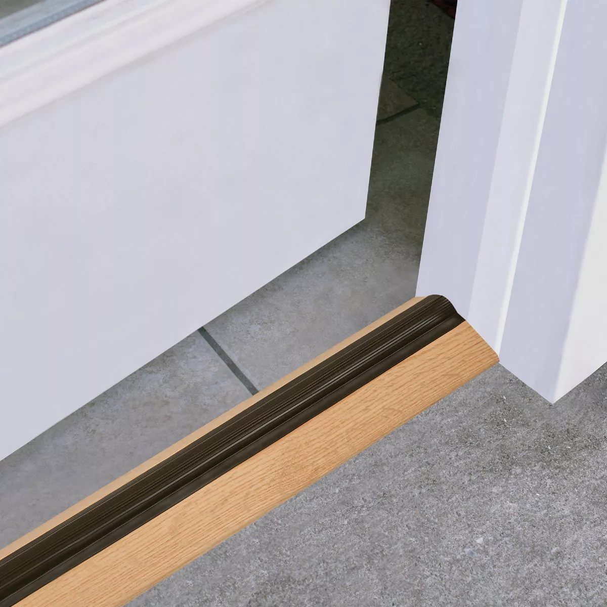 M-D Building Products 3-1/2 In. x 1-7/16 In. x 36 In. Natural Hardwood and Vinyl High-Profile Threshold - photo 5