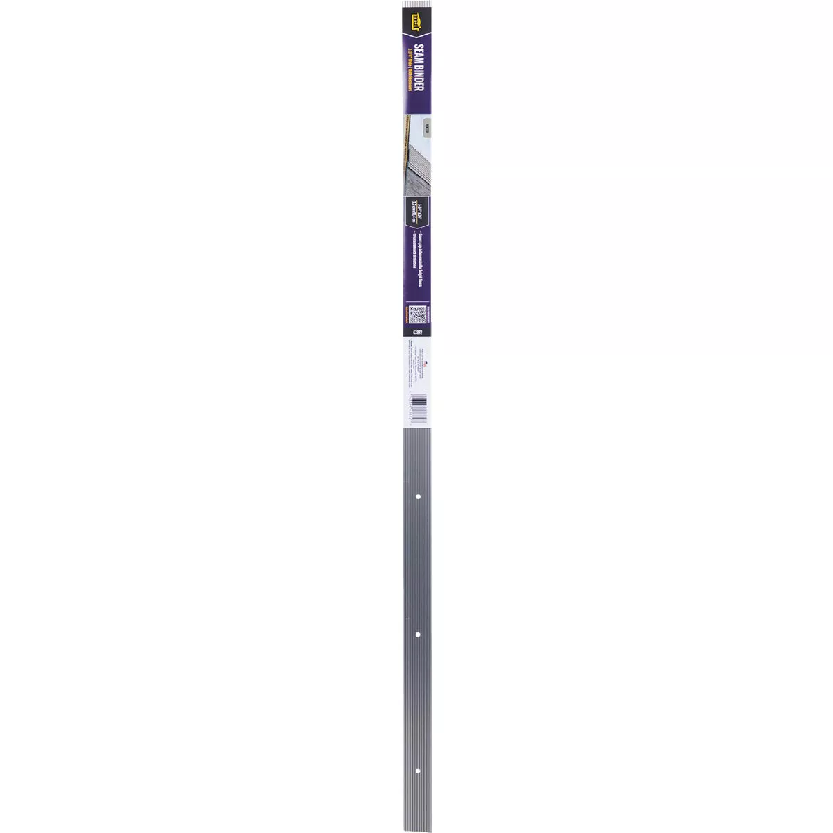 M-D Building Products 1-1/4 In. x 36 In. Pewter Aluminum Seam Binder with Screw Nails