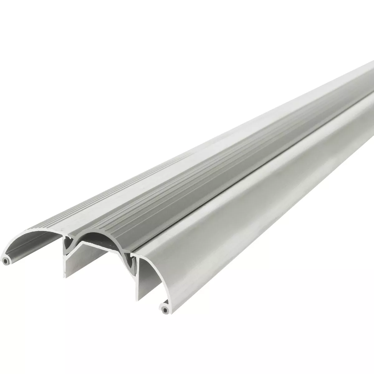 M-D Building Products 3-3/8 In. x 1-1/8 In. x 36 In. Silver Aluminum and Vinyl High-Profile Threshold
