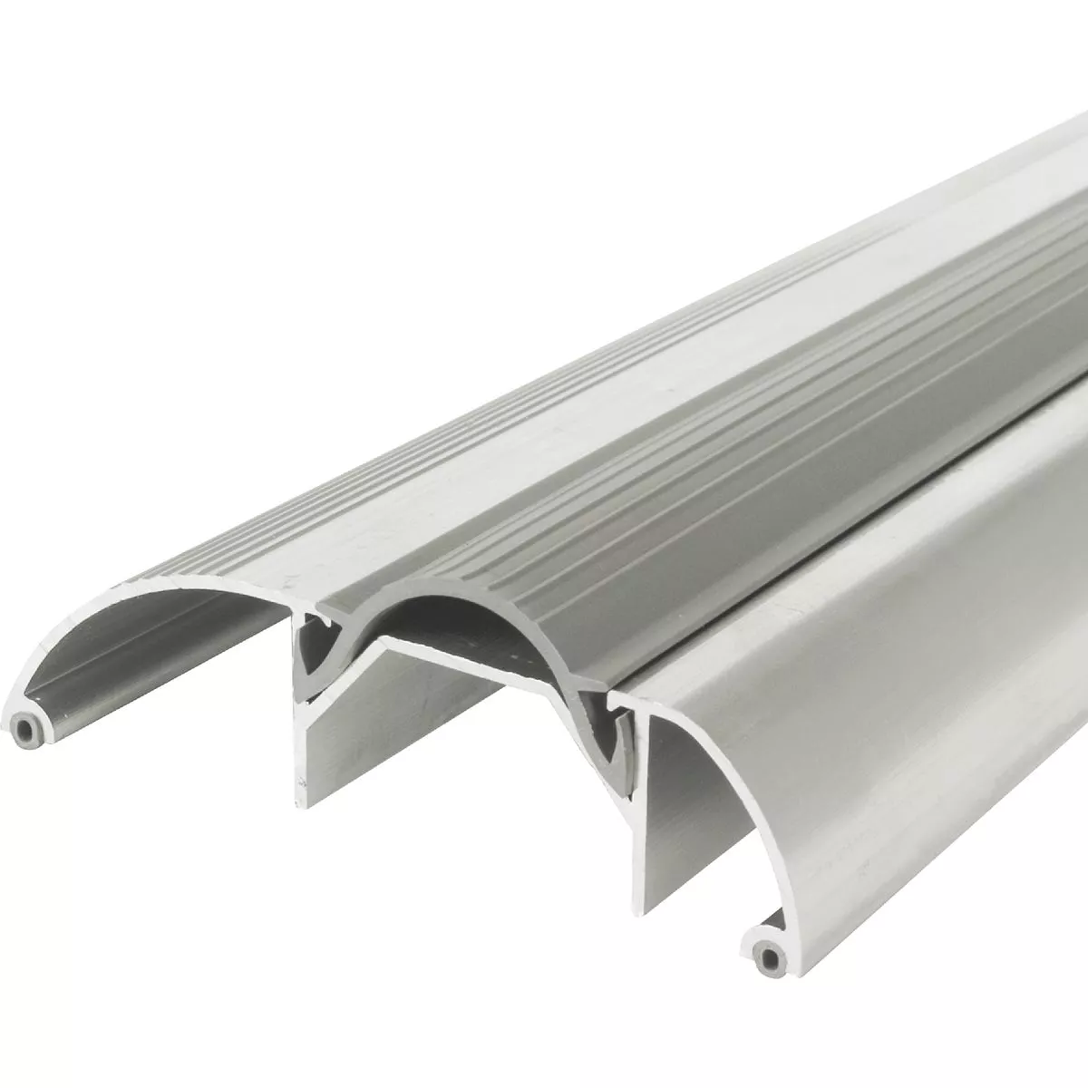 M-D Building Products 3-3/8 In. x 1-1/8 In. x 36 In. Silver Aluminum and Vinyl High-Profile Threshold - photo 2