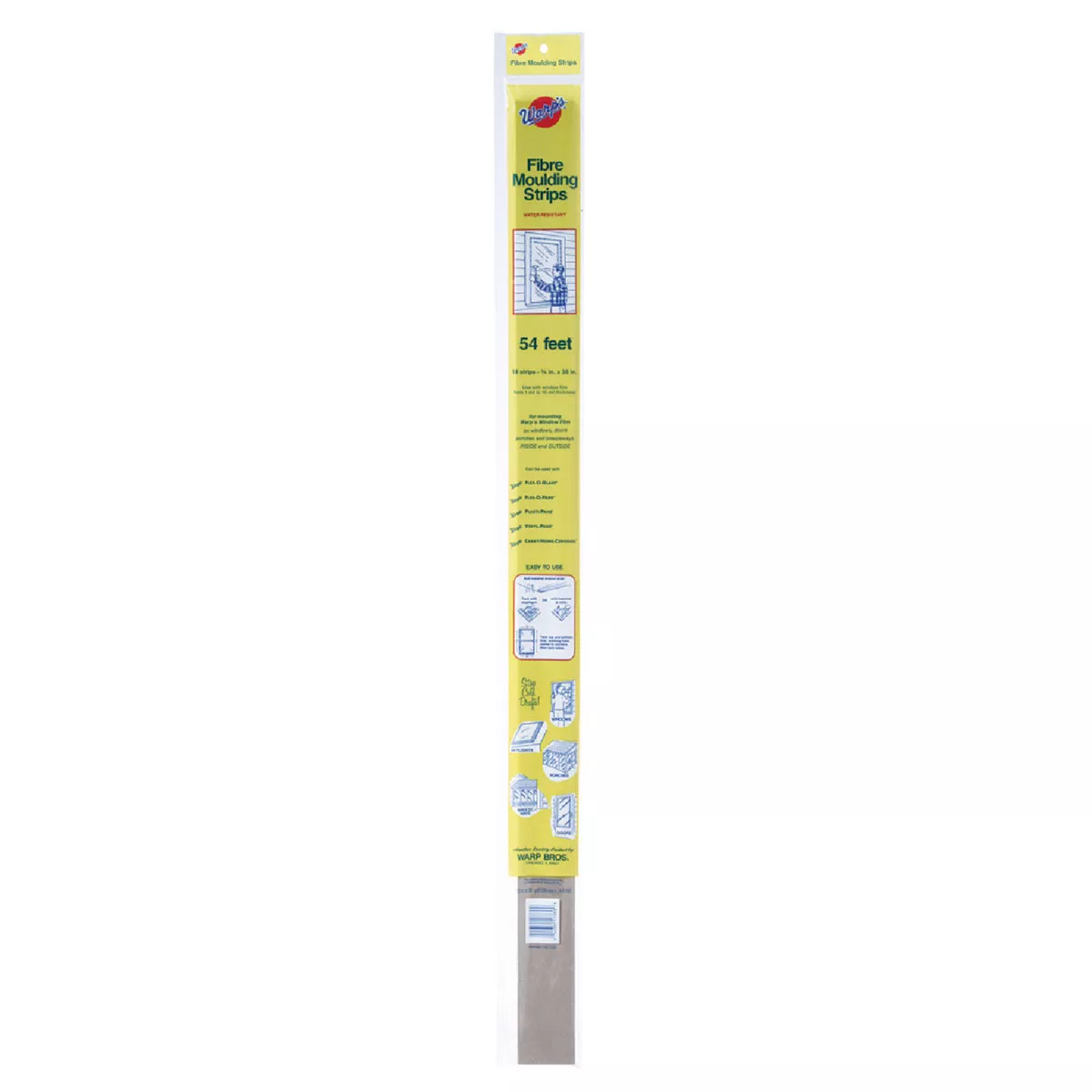 Warp's Flex-O-Glass Brown 3/4 In. x 36 In. Fiber Molding Strip, (18-Pack)