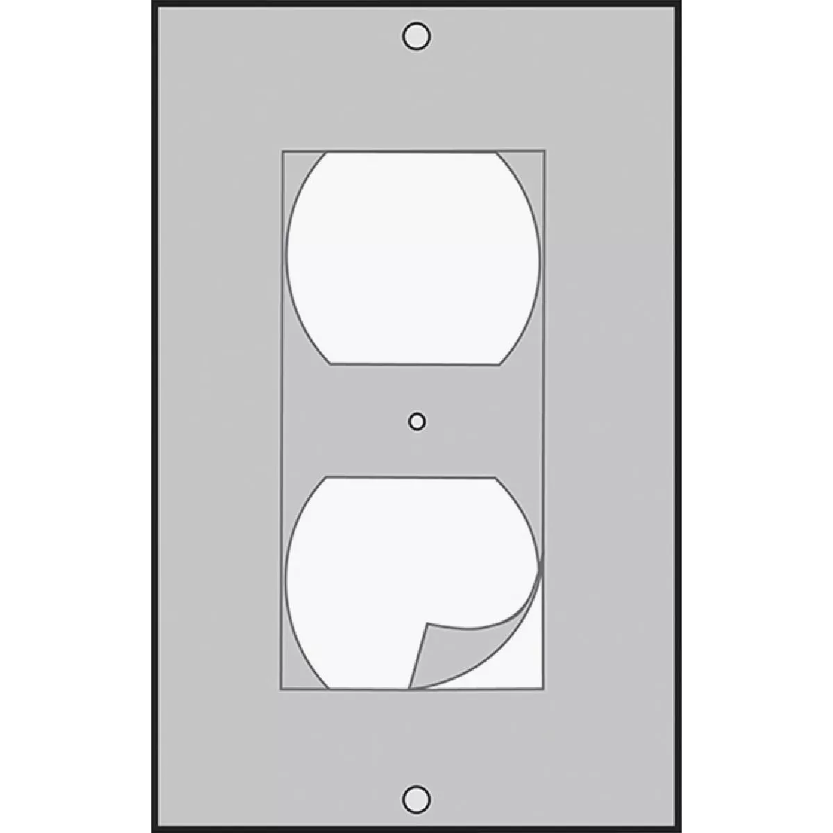 M-D Building Products White Outlet Sealers for Standard & GFCI Outlets, (6-Pack) - photo 2