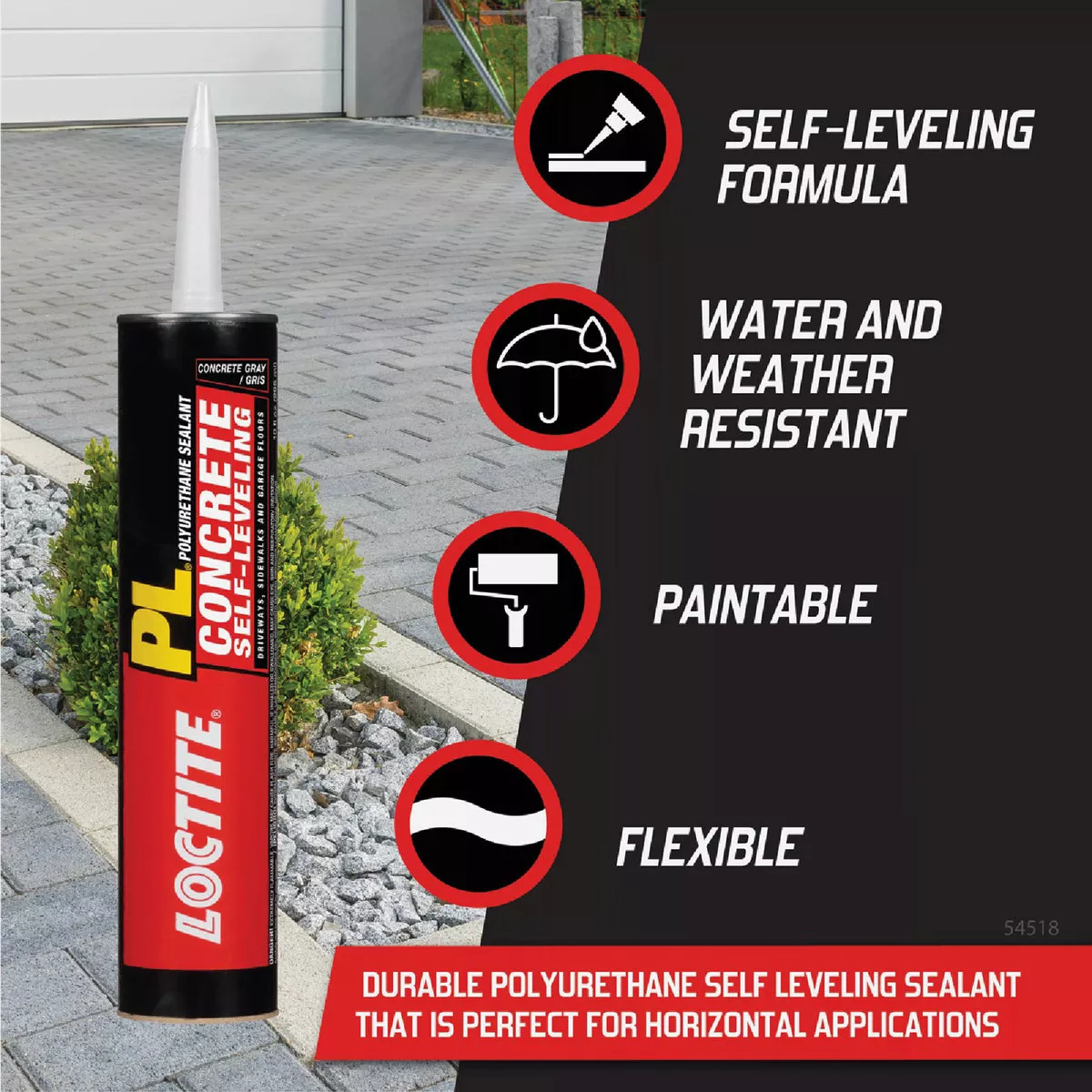 Loctite Pl Self-Leveling Sealant 10 Oz Limestone Gray Concrete Sealant - photo 2