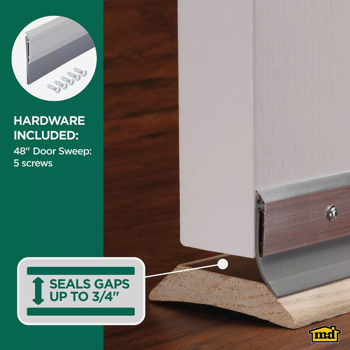 M-D Building Products 0.25 In. 48 In. Silver Door Sweep - photo 5