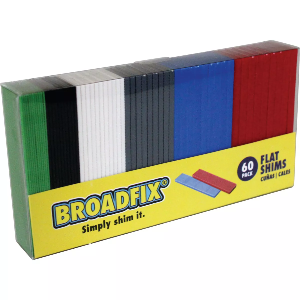 Broadfix 4 In. L Flat Polypropylene Shim, Assorted Thicknesses (60-Count) - photo 2
