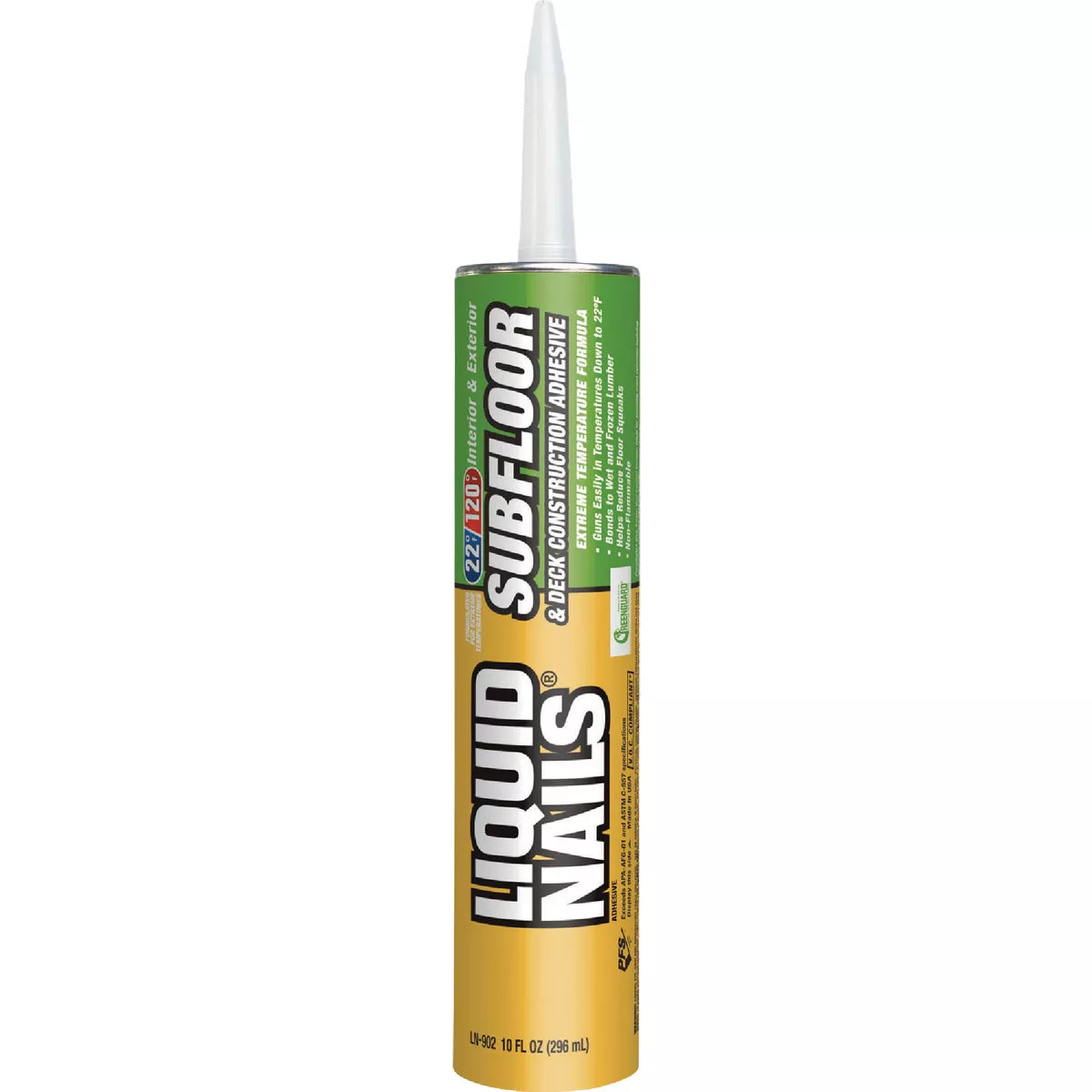 LIQUID NAILS 10 Oz. Subfloor & Deck Construction Adhesive