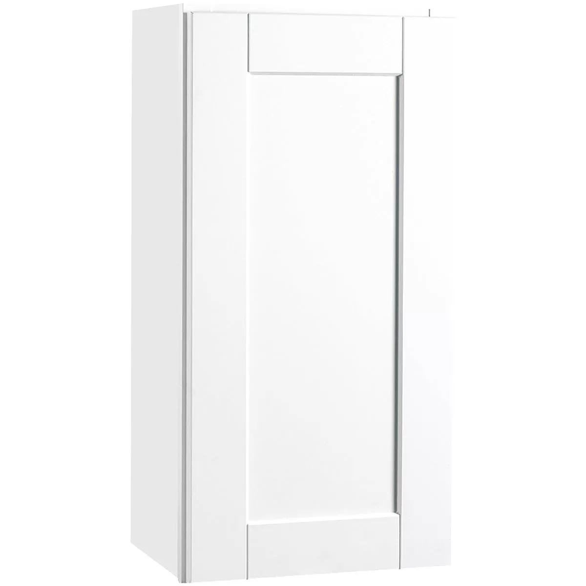 Continental Cabinets Andover Shaker 15 In. W x 12 In. D x 30 In. H White Thermofoil Wall Kitchen Cabinet