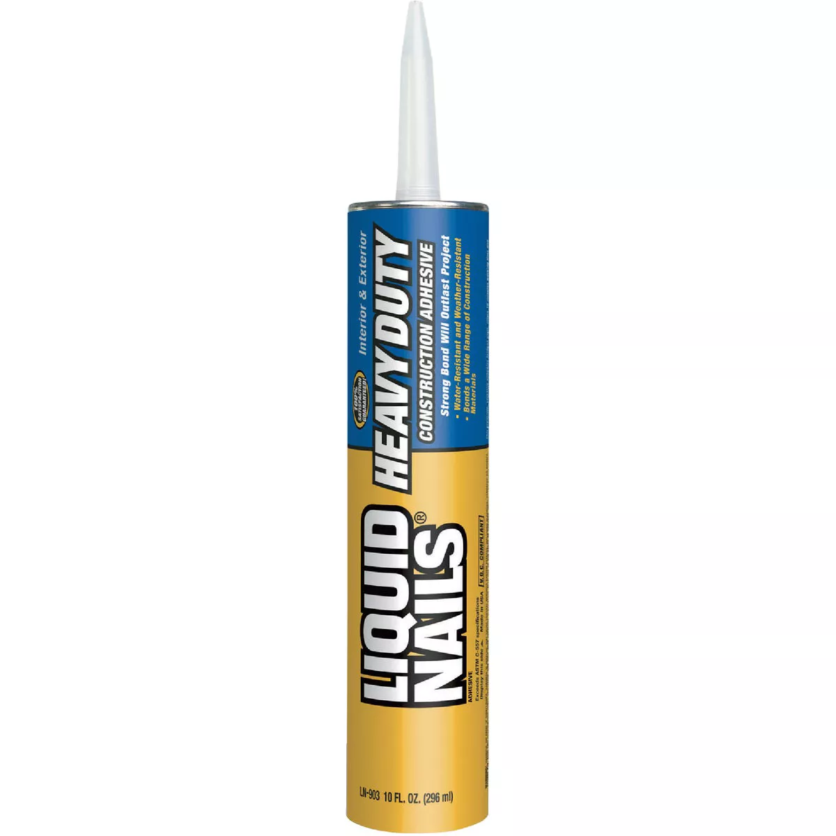 Liquid Nails 10 Oz. Heavy Duty Construction Adhesive (Low VOC)