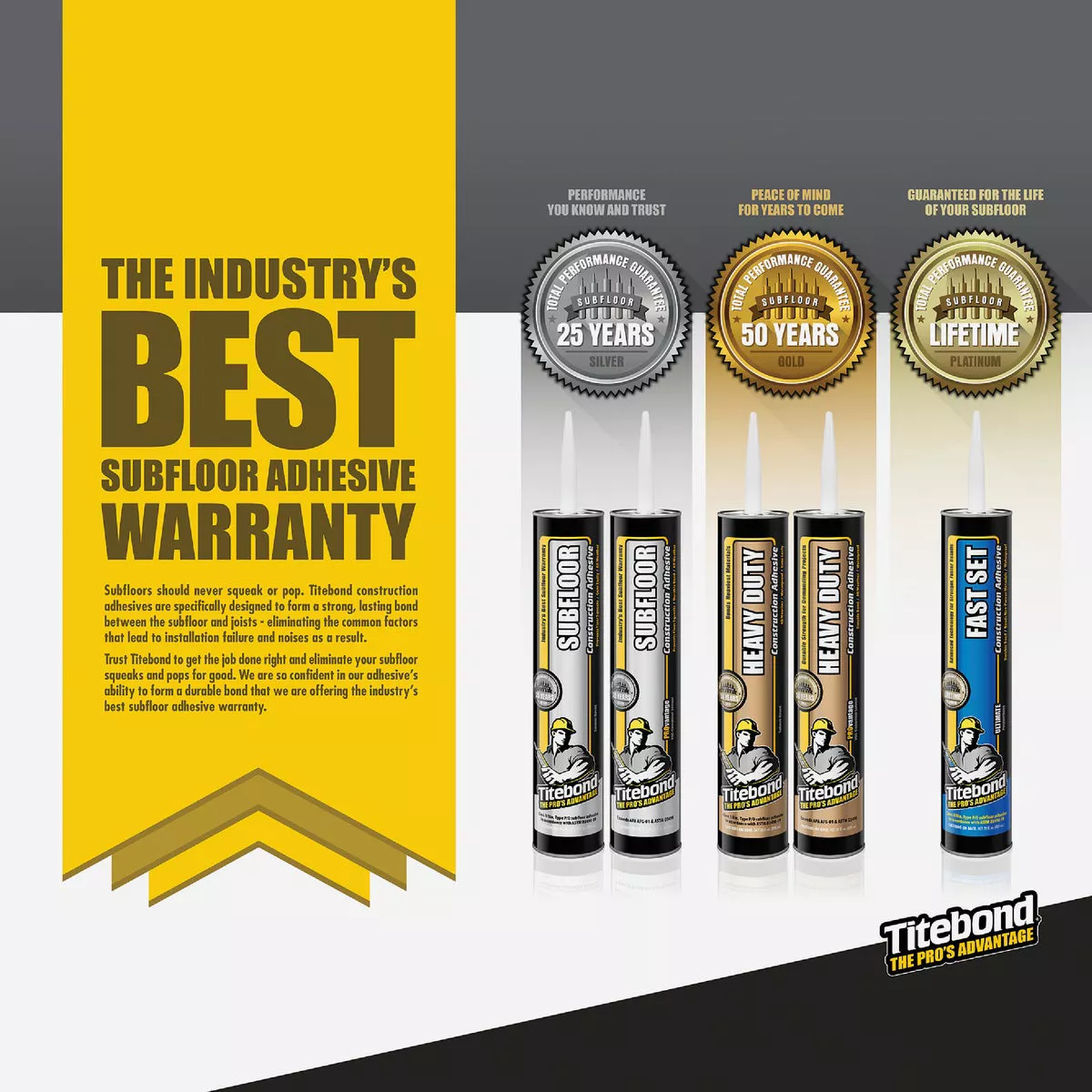 Titebond 28 Oz. All-Weather Subfloor Adhesive - photo 2