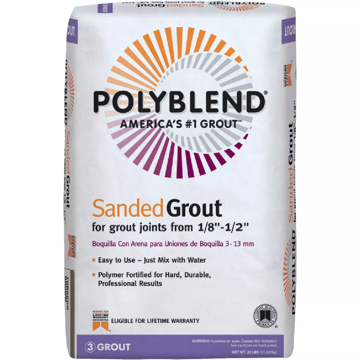 Custom Building Products Polyblend 25 Lb. Earth Sanded Tile Grout