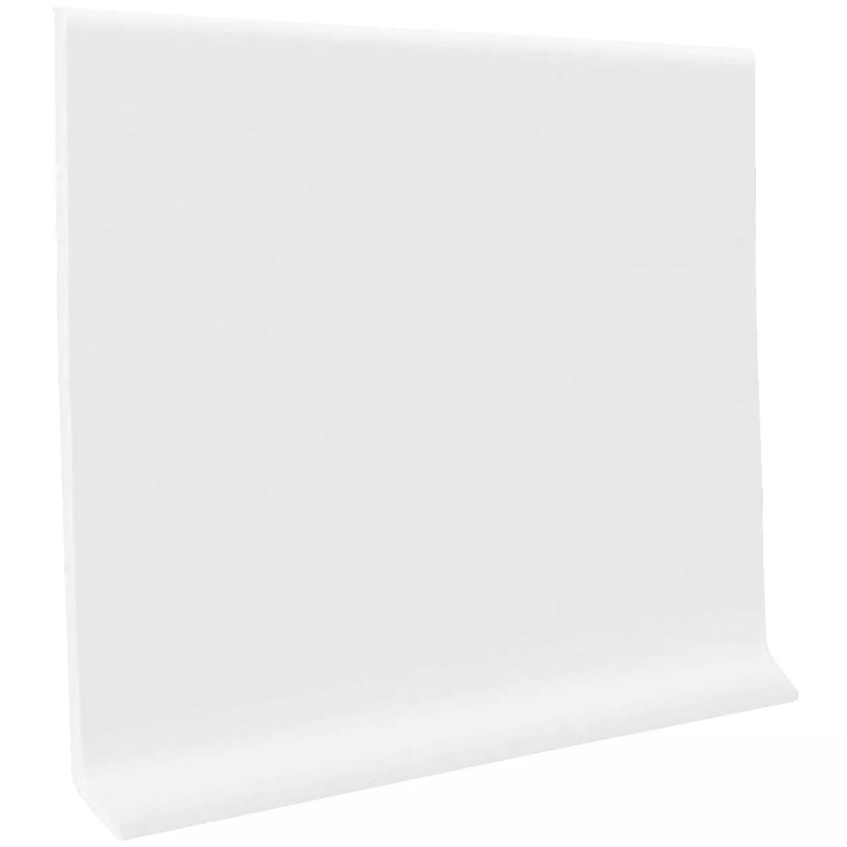 Roppe 2-1/2 In. x 4 Ft. Snow White Vinyl Dryback Wall Cove Base