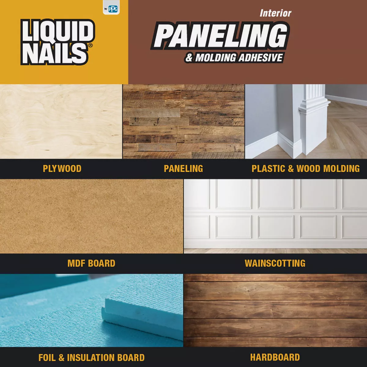 LIQUID NAILS 10 Oz. Paneling and Molding Adhesive - photo 6