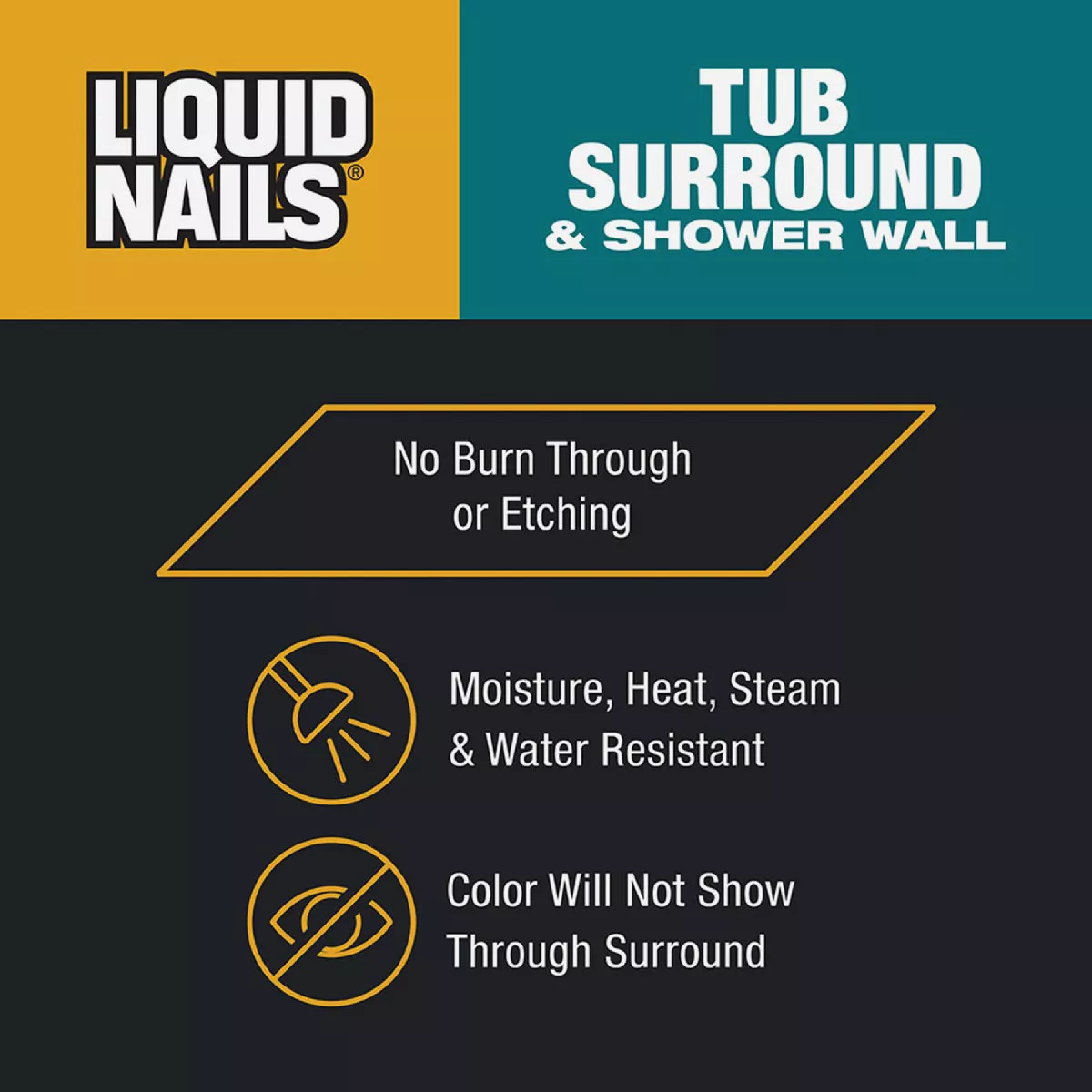Liquid Nails VOC 10 Oz. Tub Surround & Shower Wall Adhesive - photo 2
