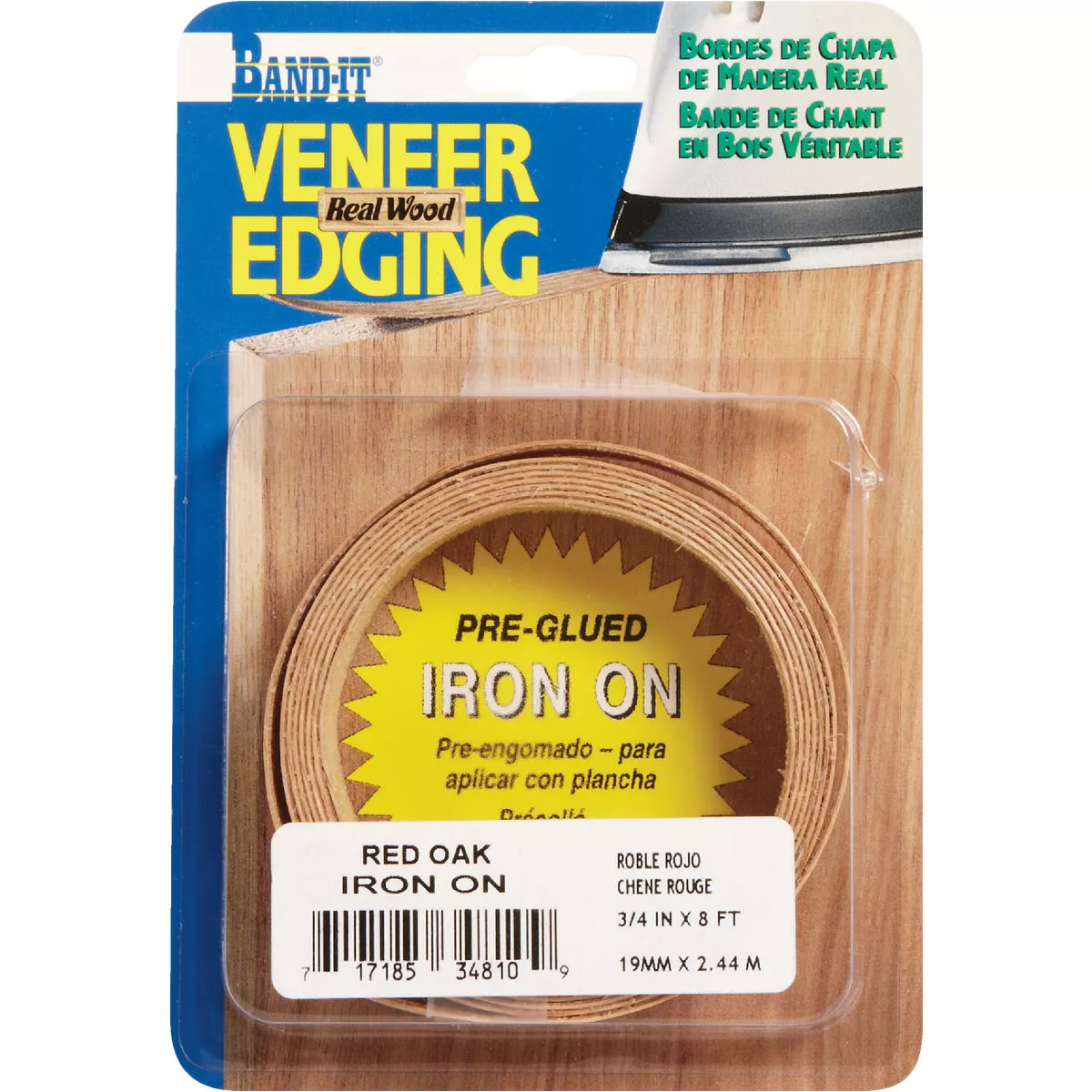 Cloverdale Band-It 3/4 In. x 8 Ft. Red Oak Wood Veneer Edging - photo 2