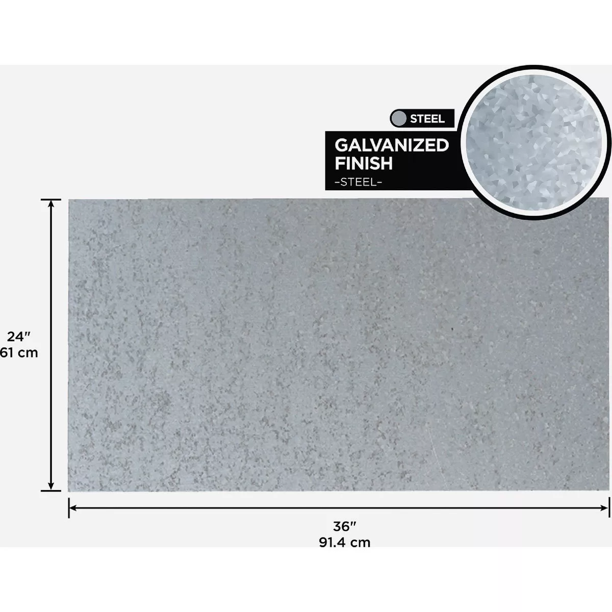 M-D Building Products 24 In. x 36 In. x .018 In. Galvanized Steel Sheet - photo 6