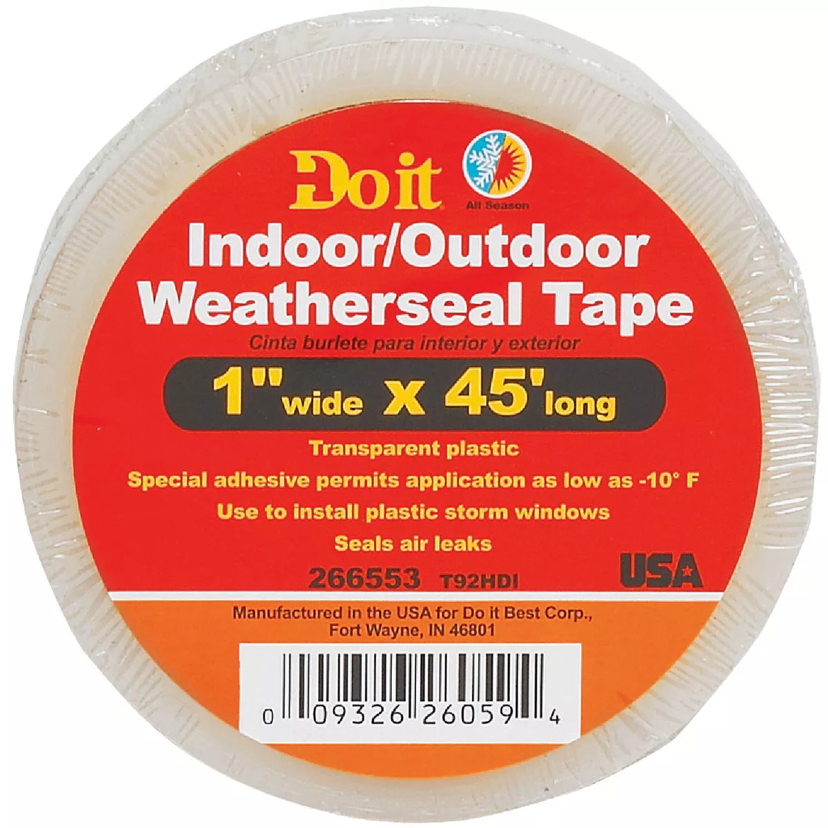 Do it 1 In. x 45 Ft. Clear Weatherseal Tape - photo 2