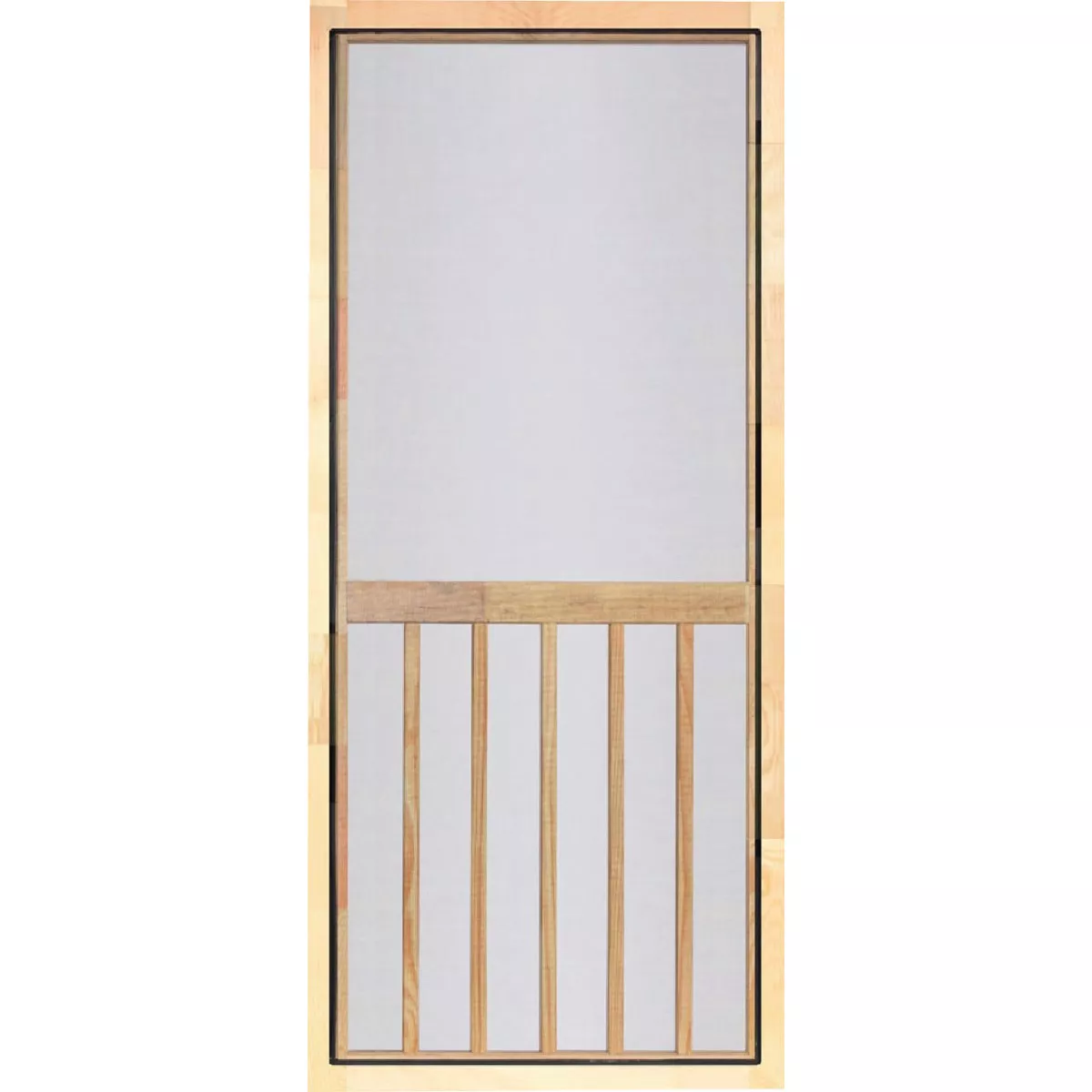 Screen Tight 5-Bar 32 In. W x 80 In. H x 1 In. Thick Natural Wood Screen Door Screen - photo 2