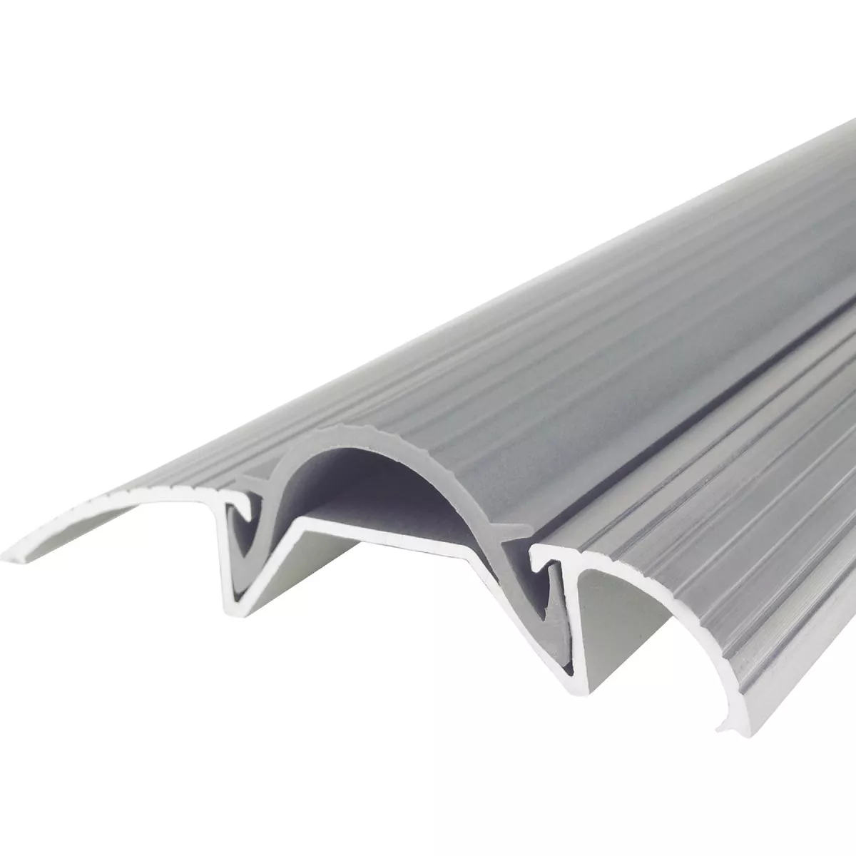 M-D Building Products 3 In. x 3/4 In. x 36 In. Silver Aluminum and Vinyl Economy Low-Profile Threshold - photo 2