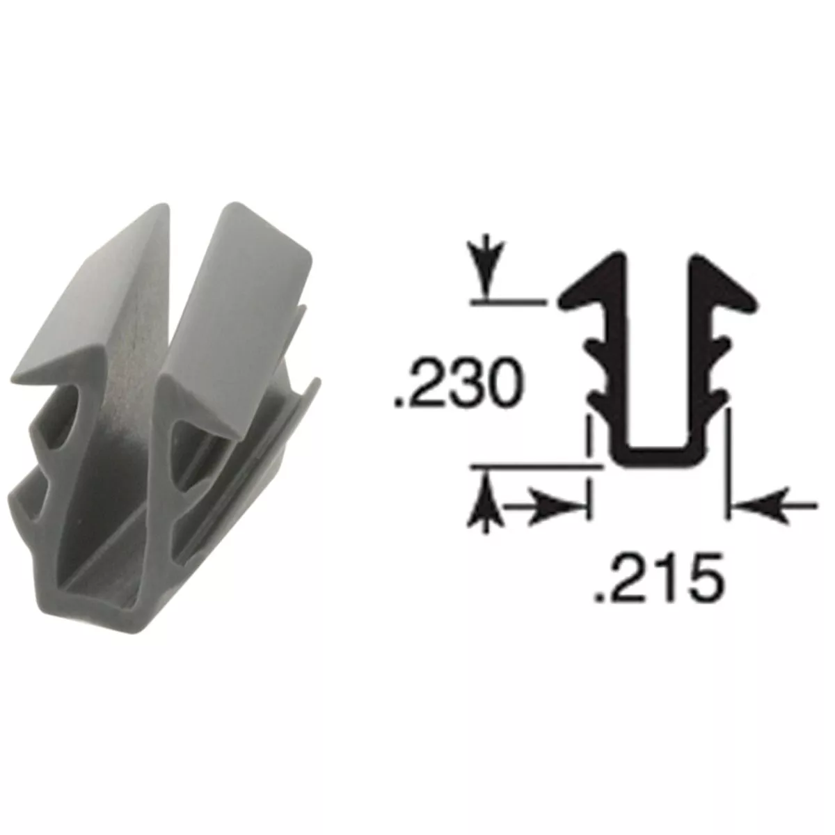 Prime Line 15/64 In. Glass Glazing Channel