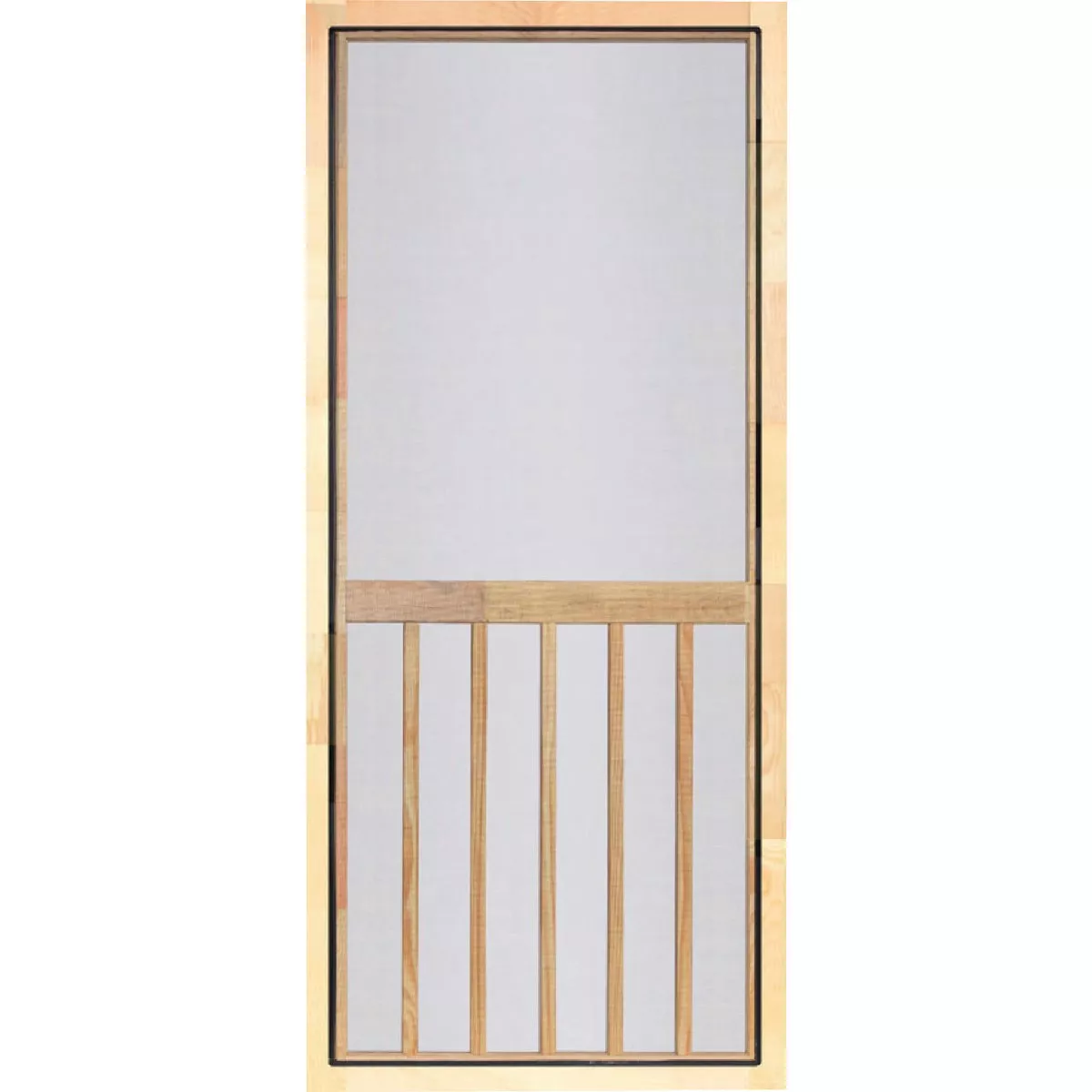 Screen Tight 5-Bar 36 In. W x 80 In. H x 1 In. Thick Natural Wood Screen Door Screen - photo 2