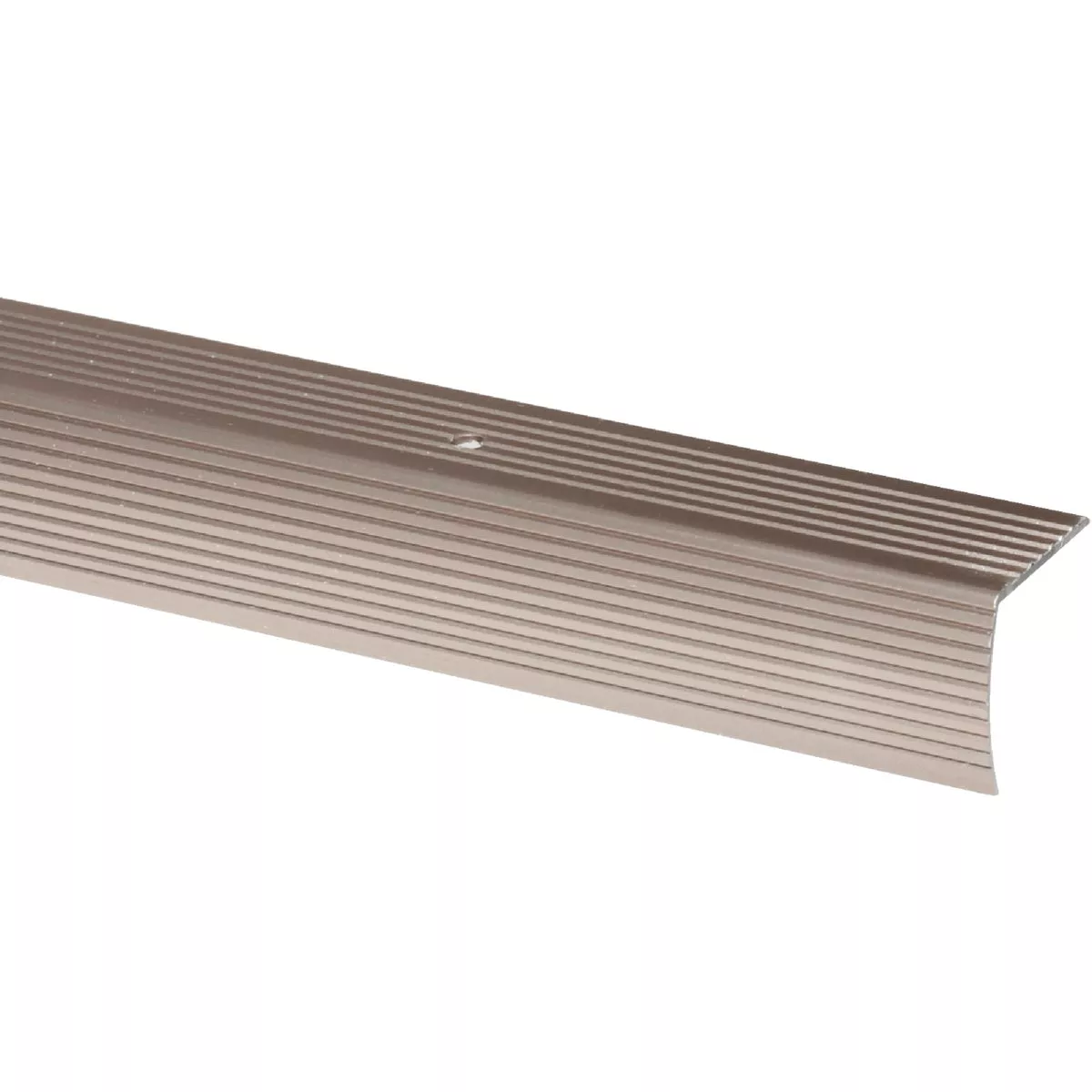 M-D Building Products 1-1/8 In. X 1-1/8 In. X 72 In. Pewter Aluminum Stair Edging with Screw Nails