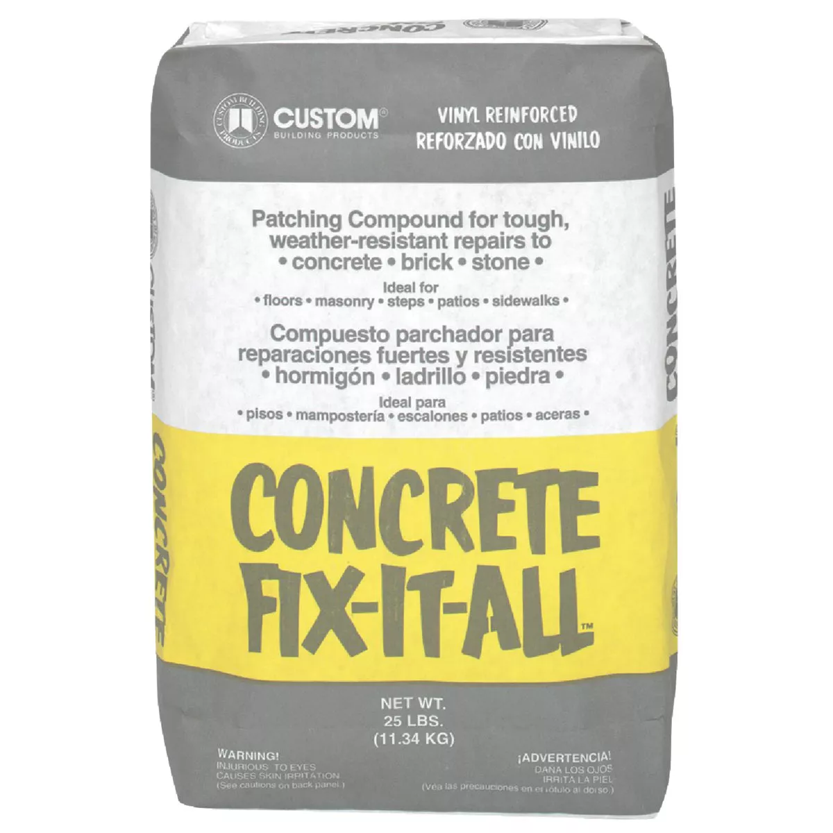 Concrete Fix-It-All 25 Lb Fast-Setting, Nonshrinking Gray Concrete Patch
