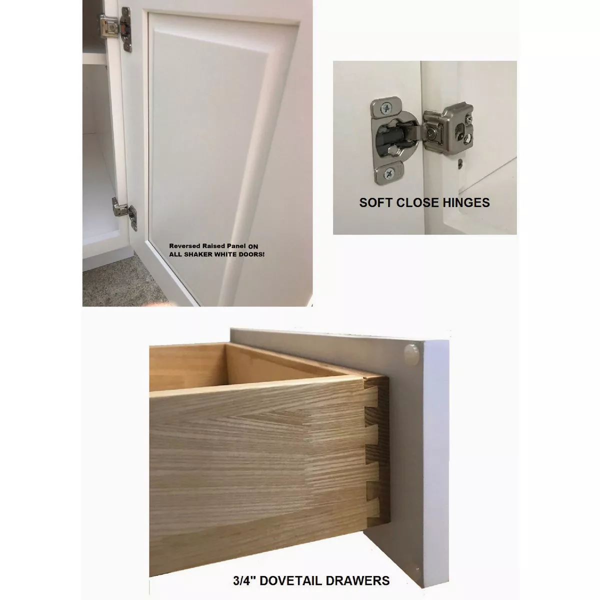 CraftMark Plymouth Shaker 15 In. W x 12 In. D x 30 In. H Ready To Assemble White Wall Kitchen Cabinet - photo 3