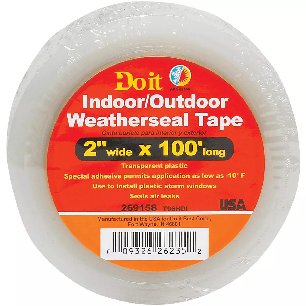 Do it 1-7/8 In. x 100 Ft. Clear Weatherseal Tape - photo 2