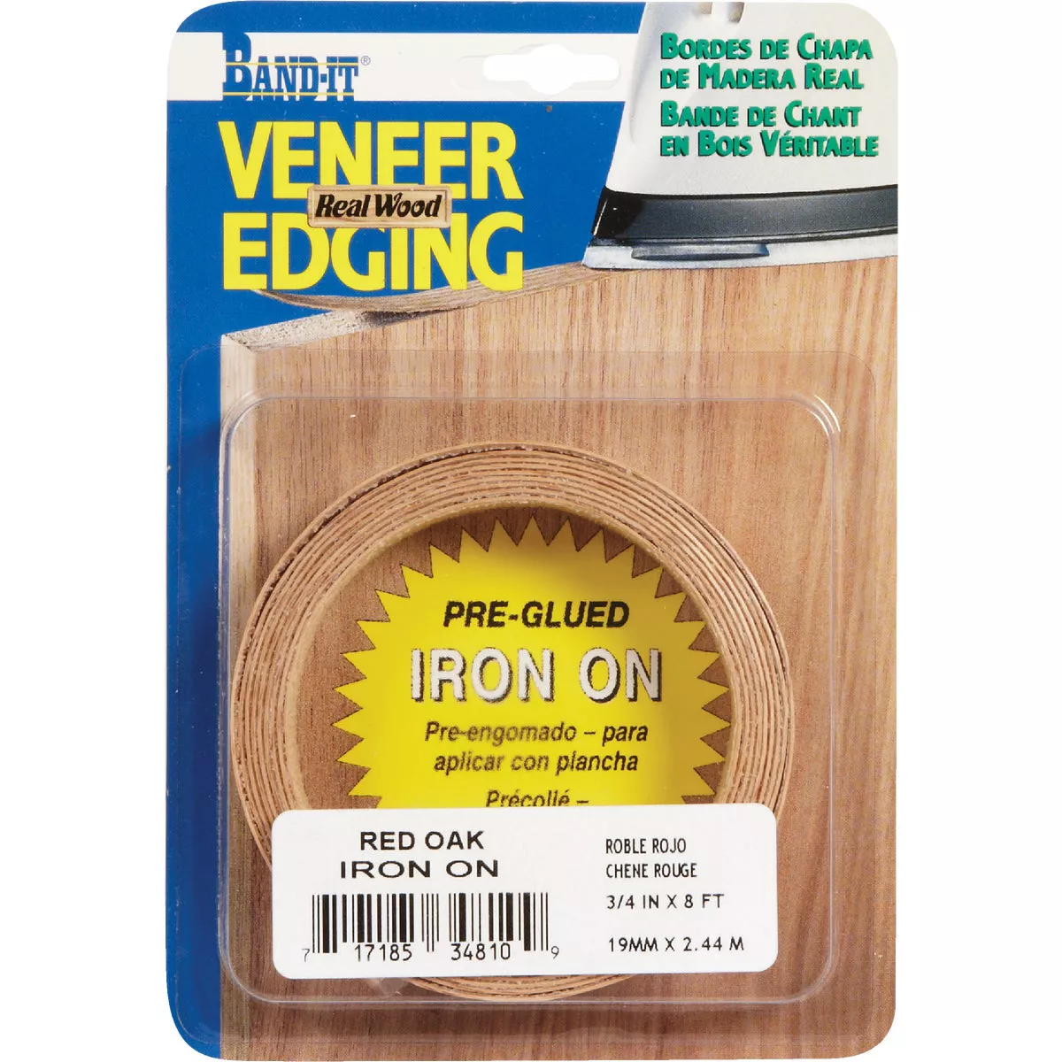 Cloverdale Band-It 2 In. x 8 Ft. Red Oak Wood Veneer Edging - photo 2