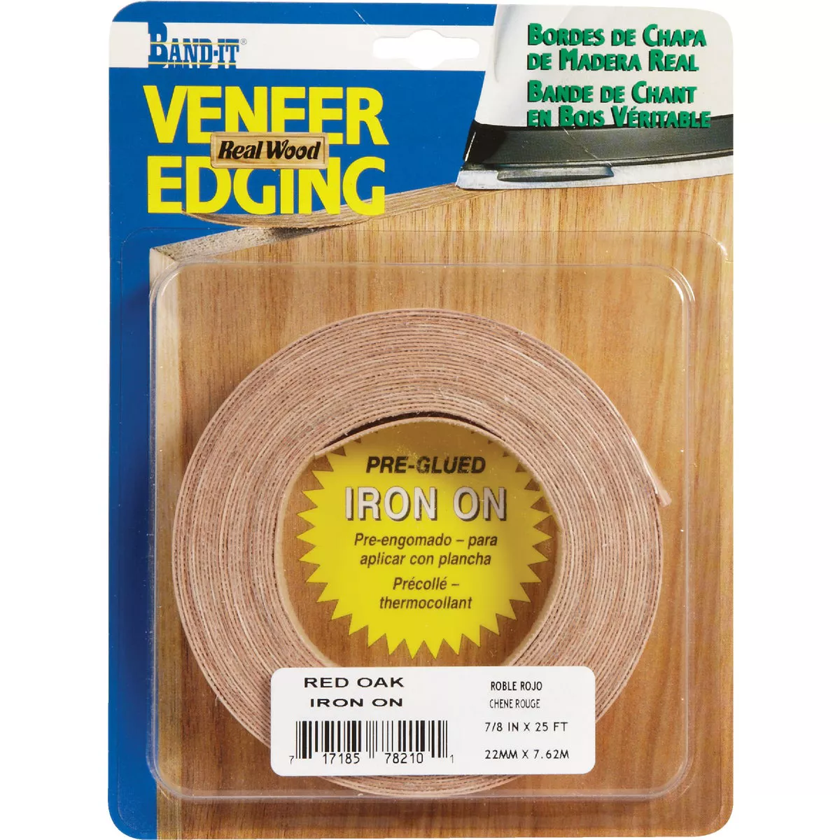 Cloverdale Band-It 7/8 In. x 25 Ft. Red Oak Wood Veneer Edging - photo 2