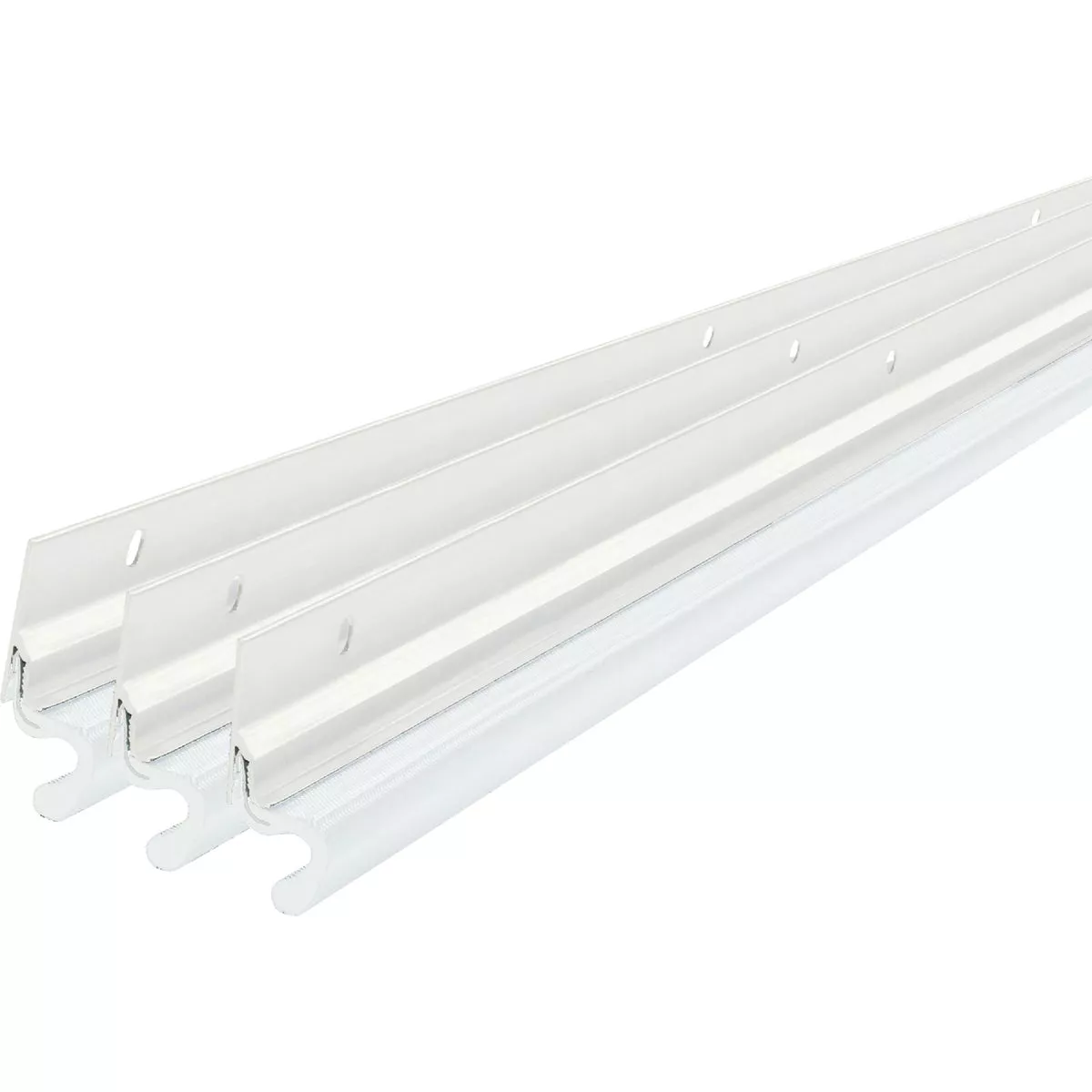 M-D Building Products White Aluminum and Vinyl-coated Foam Heavy-duty Screw-on Top and Sides Door Seal Kit