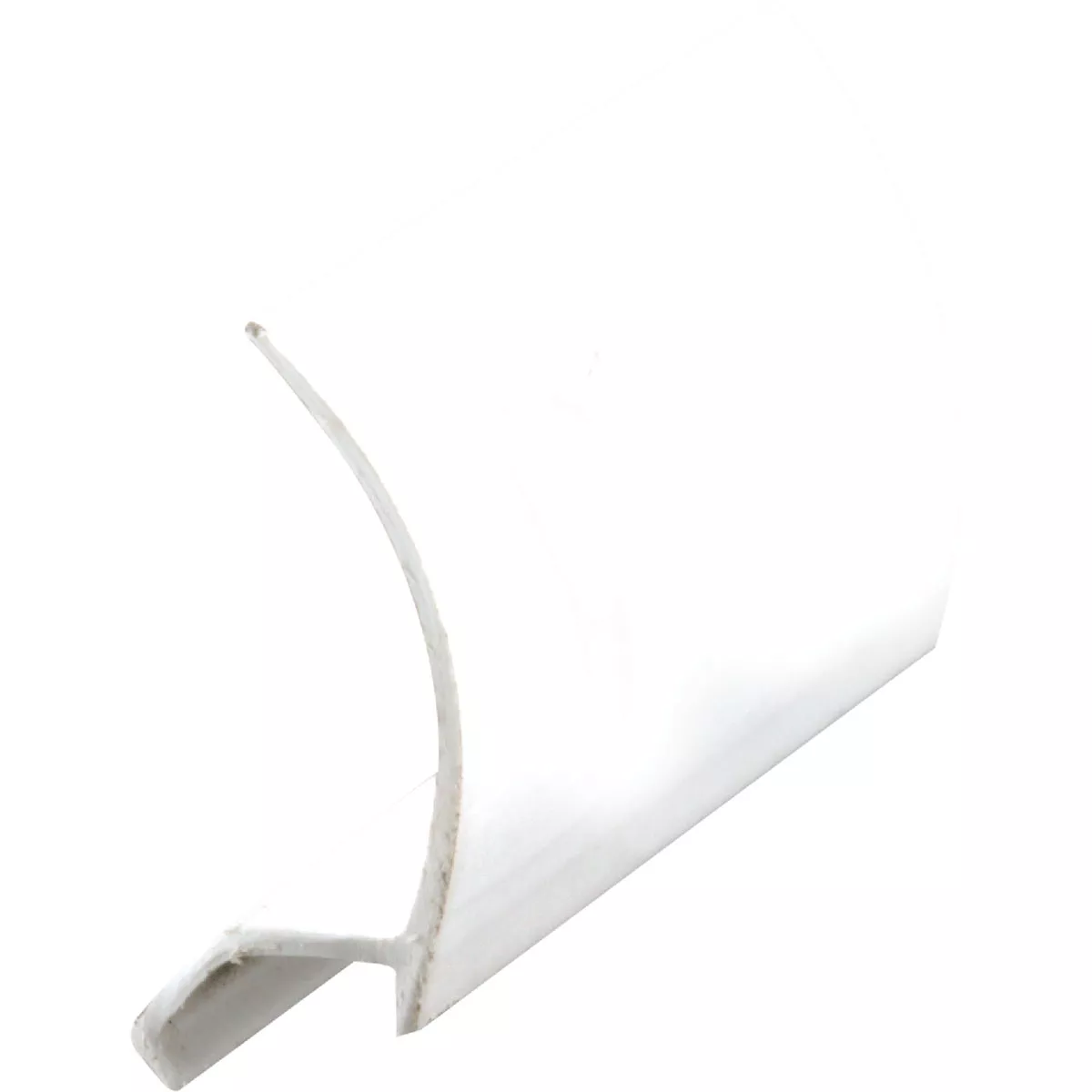 Prime-Line Make-2-Fit 72 In. White Snap-In Rigid Vinyl Glass Spline