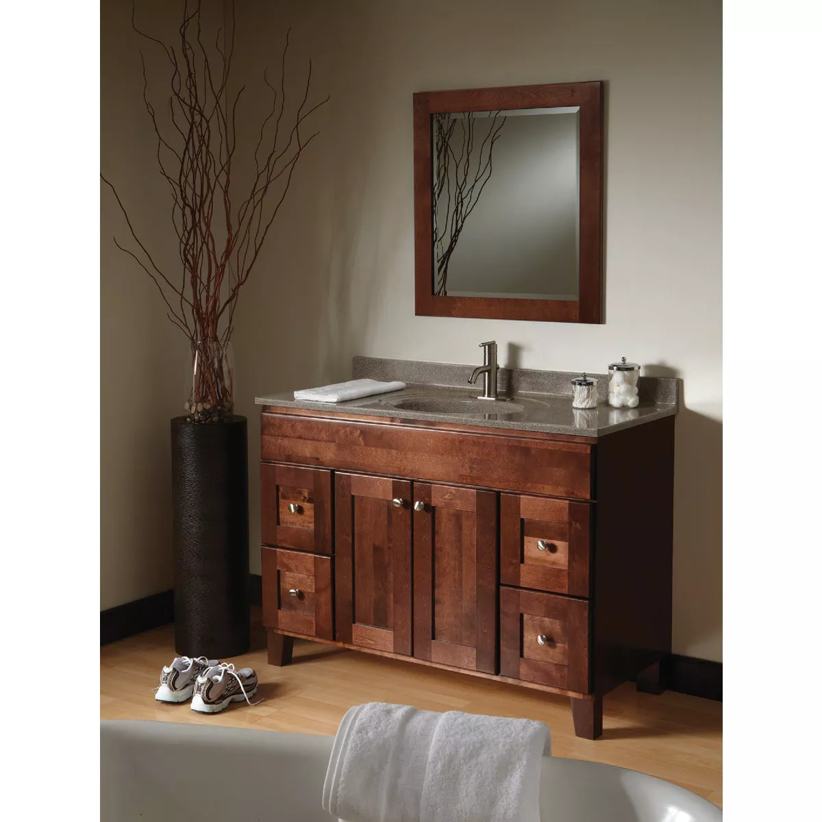 Bertch Osage Brindle 28 In. W x 30 In. H Vanity Mirror - photo 2