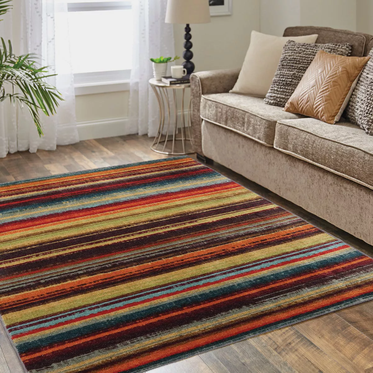 Mohawk Home Boho Stripe Multi-Color 2 Ft. x 8 Ft. Runner Rug - photo 3